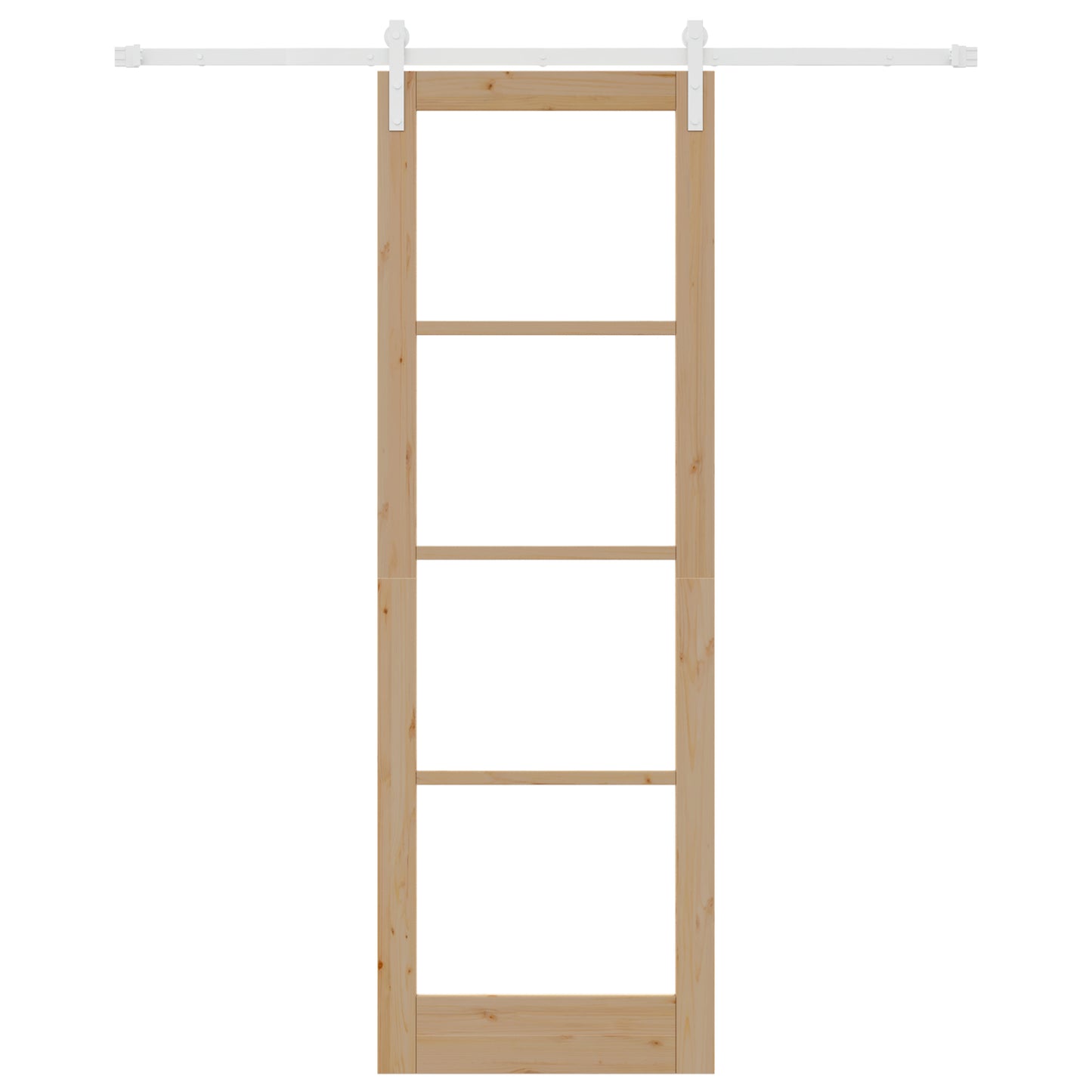 Sliding Door with Hardware Set "ORKDAL" Solid Wood & Glass, vidaXL Interior Door with Glass "ORKDAL" 78x232x4 cm Solid Wood Pine