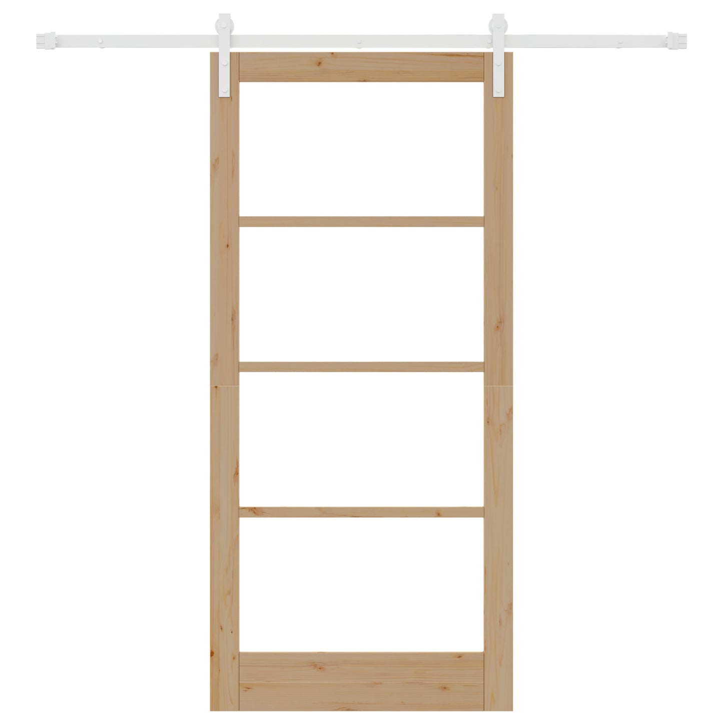 Sliding Door with Hardware Set 'ORKDAL'Solid Wood & Glass, vidaXL Interior Door with Glass 'ORKDAL'93x202x4 cm Solid Wood Pine