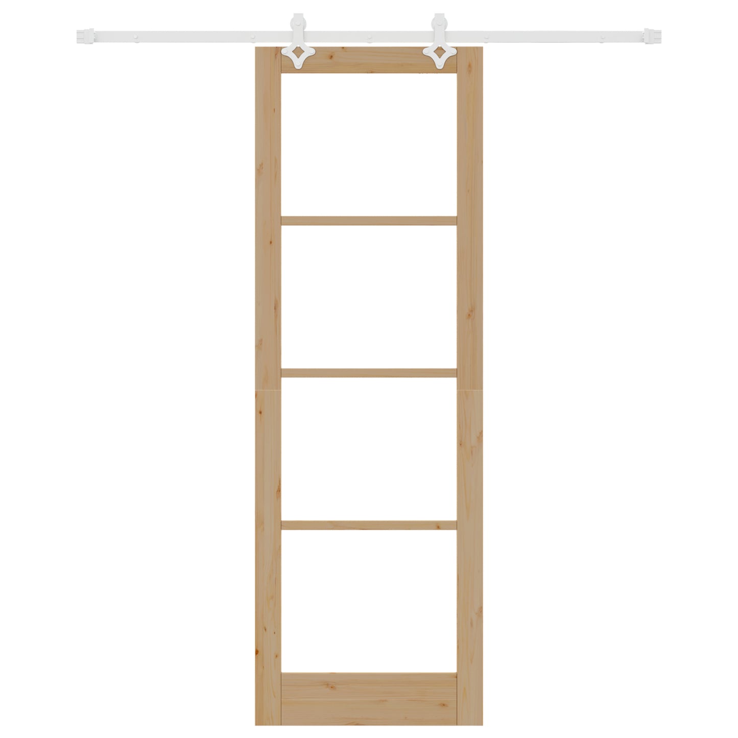 Sliding Door with Hardware Set 78x232 cm Solid Wood Pine, vidaXL Interior Door with Glass 'ORKDAL'78x232x4 cm Solid Wood Pine