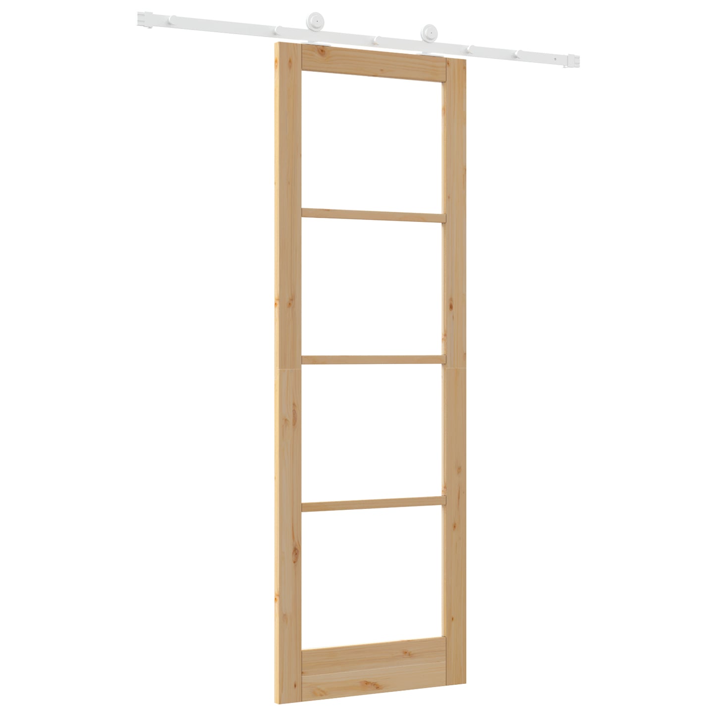 Sliding Door with Hardware Set 'ORKDAL'Solid Wood & Glass, vidaXL Interior Door with Glass 'ORKDAL'78x232x4 cm Solid Wood Pine