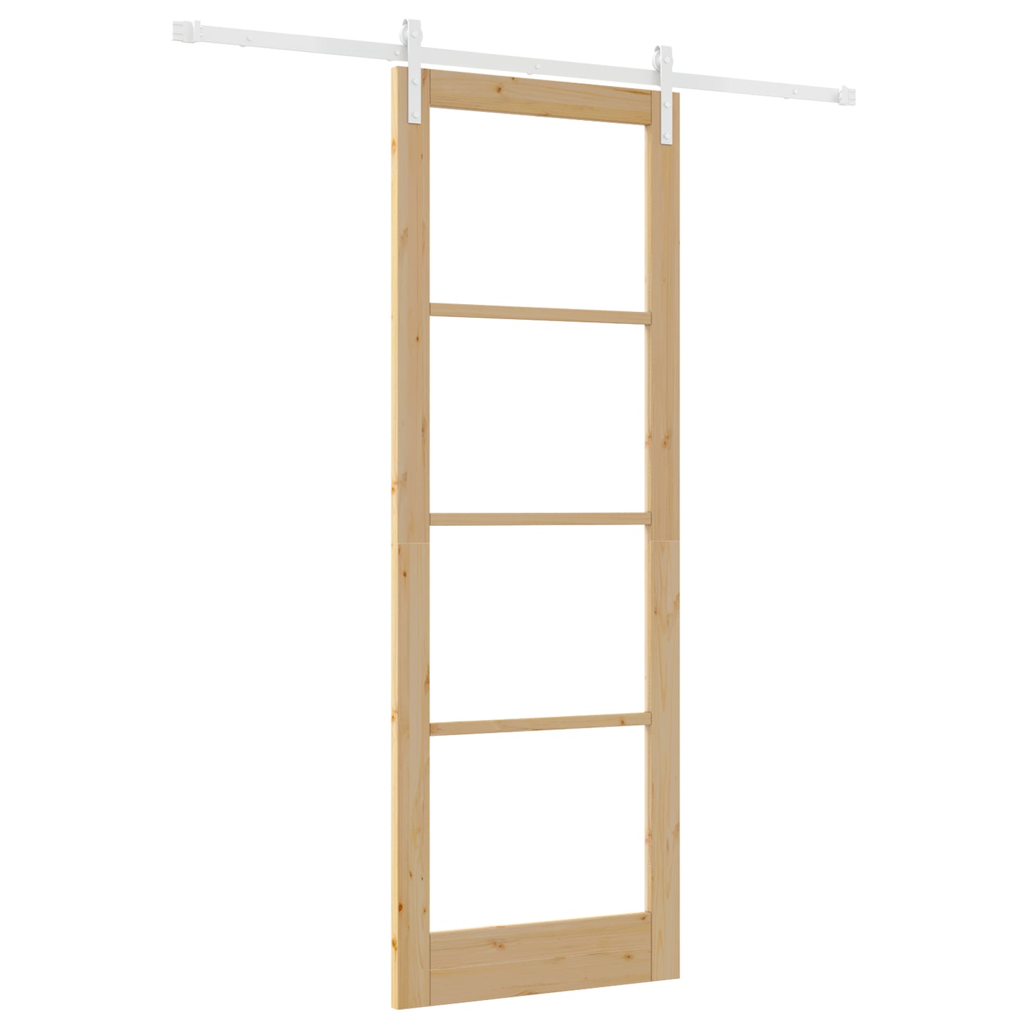 Sliding Door with Hardware Set 'ORKDAL'Solid Wood & Glass, vidaXL Interior Door with Glass 'ORKDAL'83x232x4 cm Solid Wood Pine