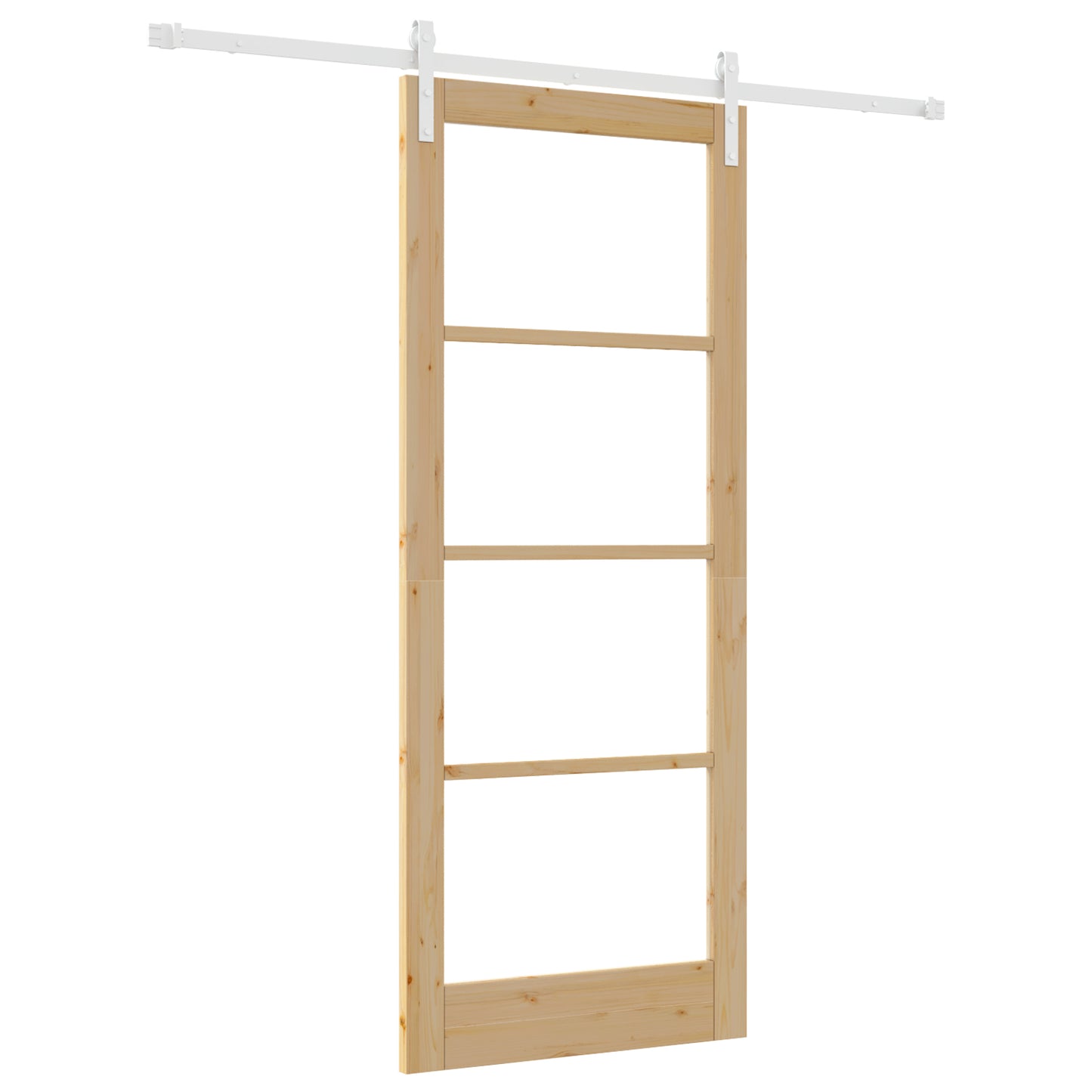 Sliding Door with Hardware Set 'ORKDAL'Solid Wood & Glass, vidaXL Interior Door with Glass 'ORKDAL'86x211x4 cm Solid Wood Pine