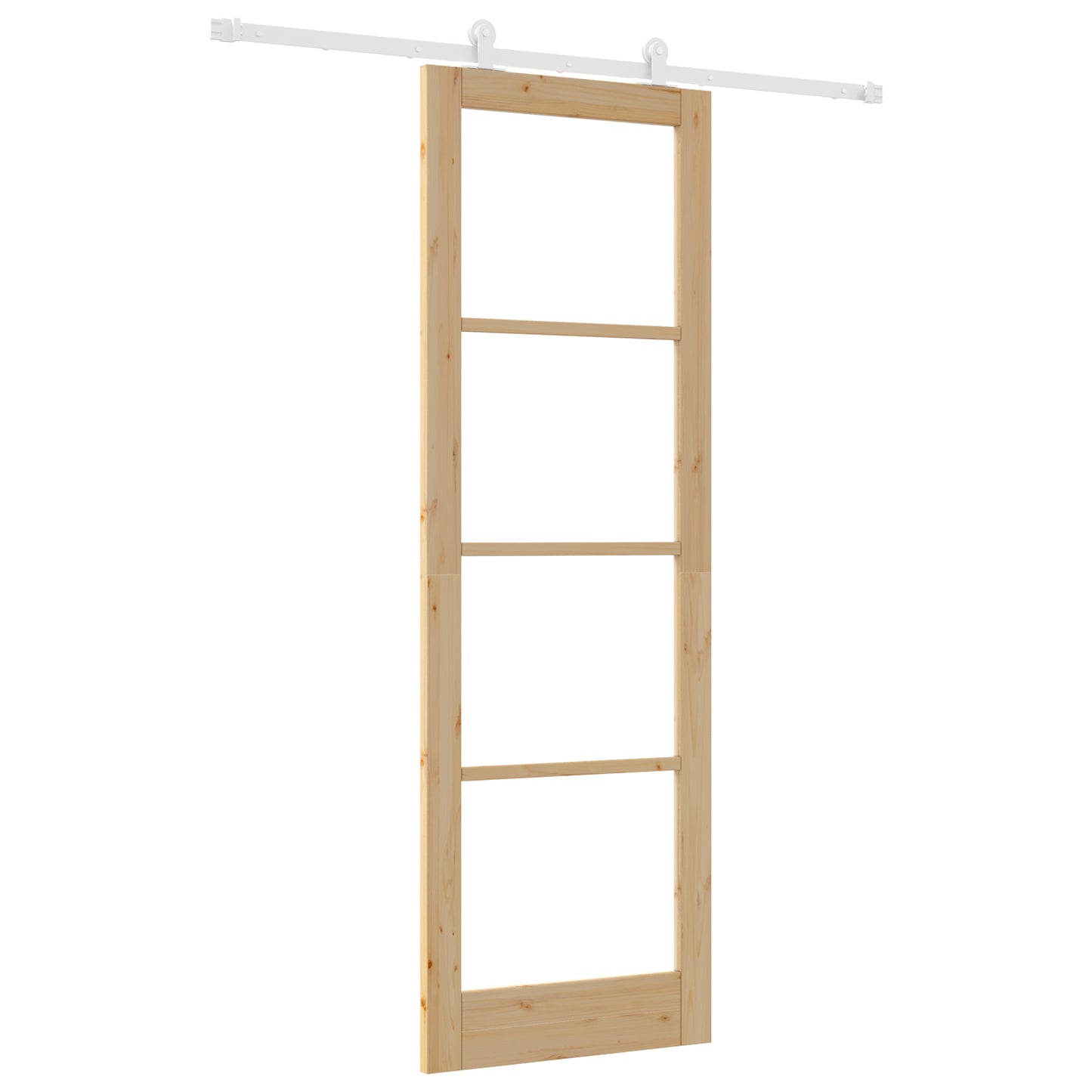 Sliding Door with Hardware Set 'ORKDAL'Solid Wood & Glass, vidaXL Interior Door with Glass 'ORKDAL'78x232x4 cm Solid Wood Pine