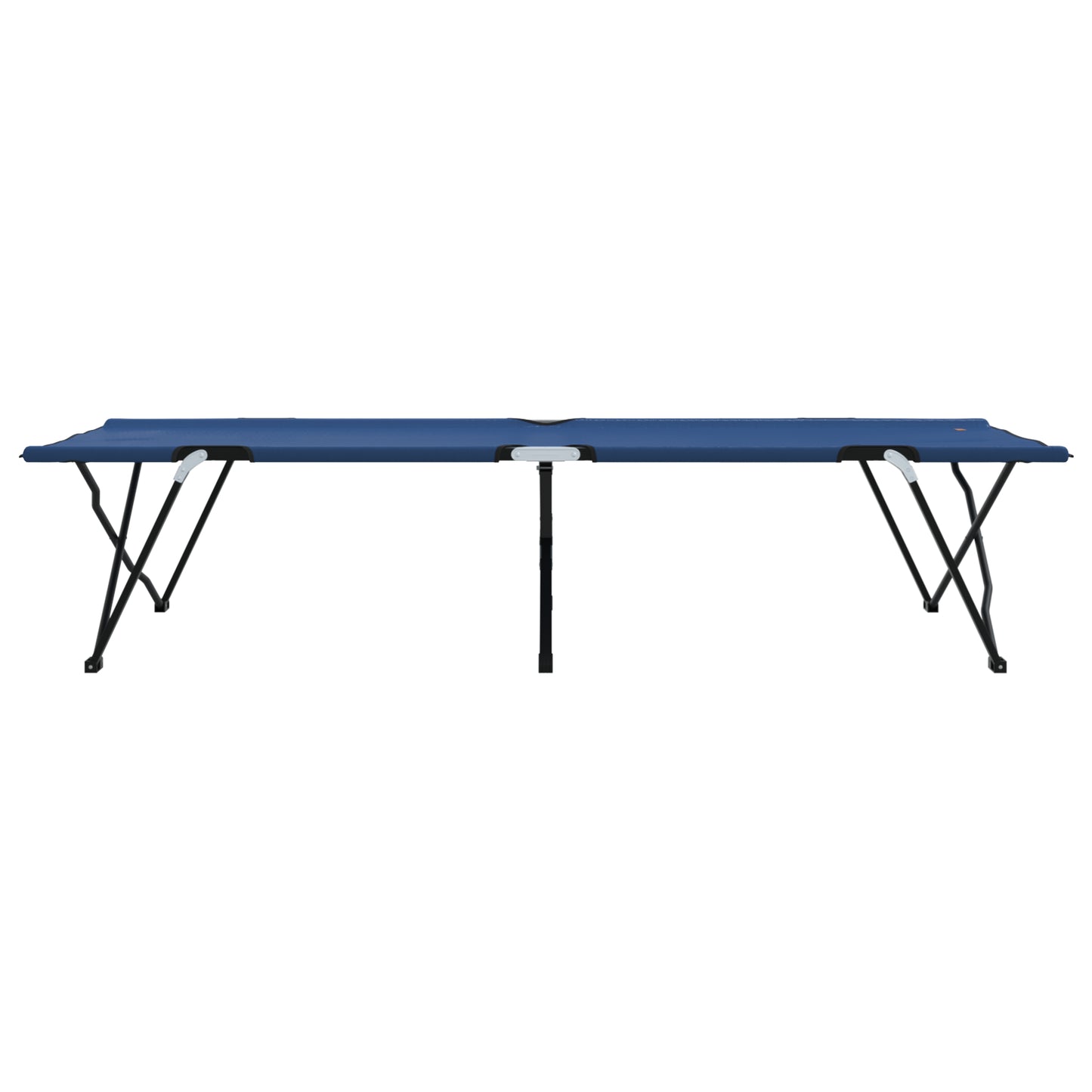 Folding Sun Bed with Carry Bag Blue 600D Oxford Fabric