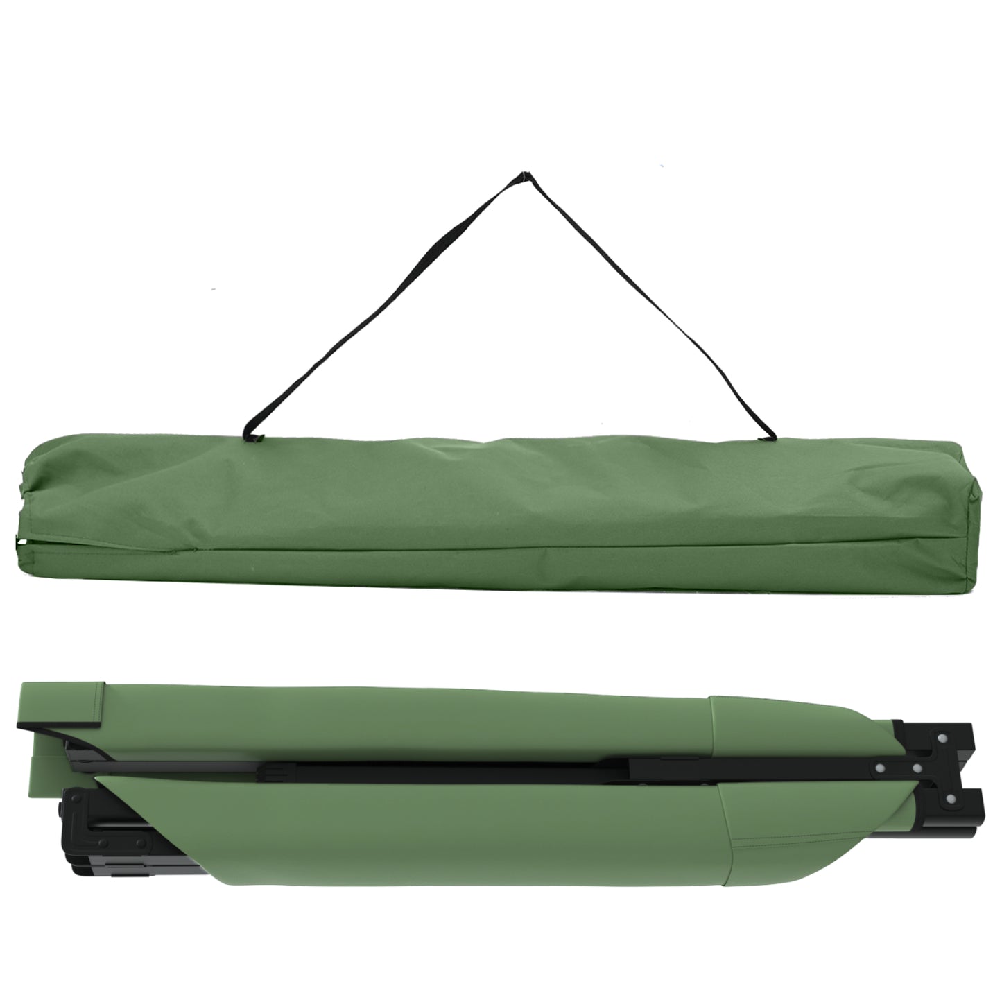 Folding Sun Beds 2 pcs with Carry Bag Amy Yellow 600D Oxford Fabric