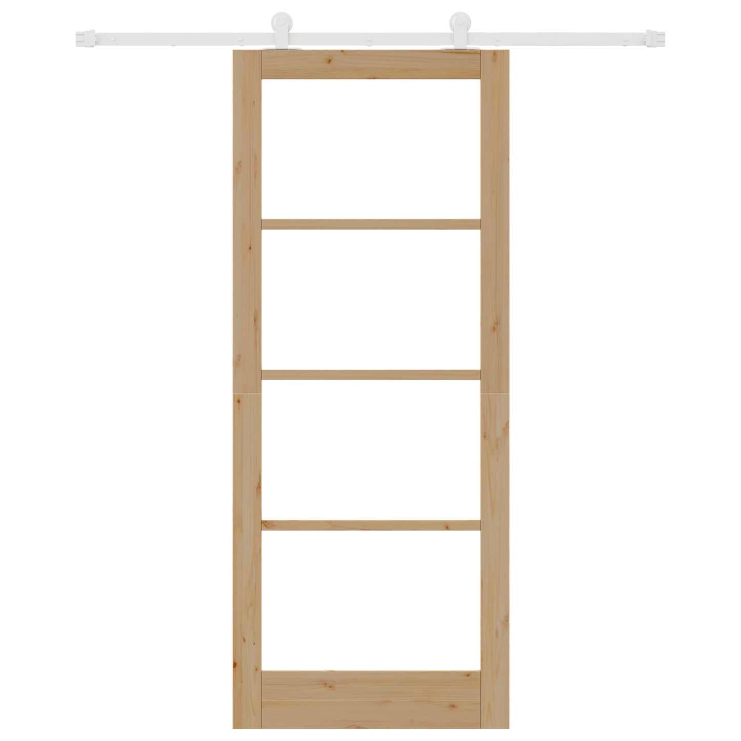 Sliding Door with Hardware Set 'ORKDAL'Solid Wood & Glass, vidaXL Interior Door with Glass 'ORKDAL'86x211x4 cm Solid Wood Pine