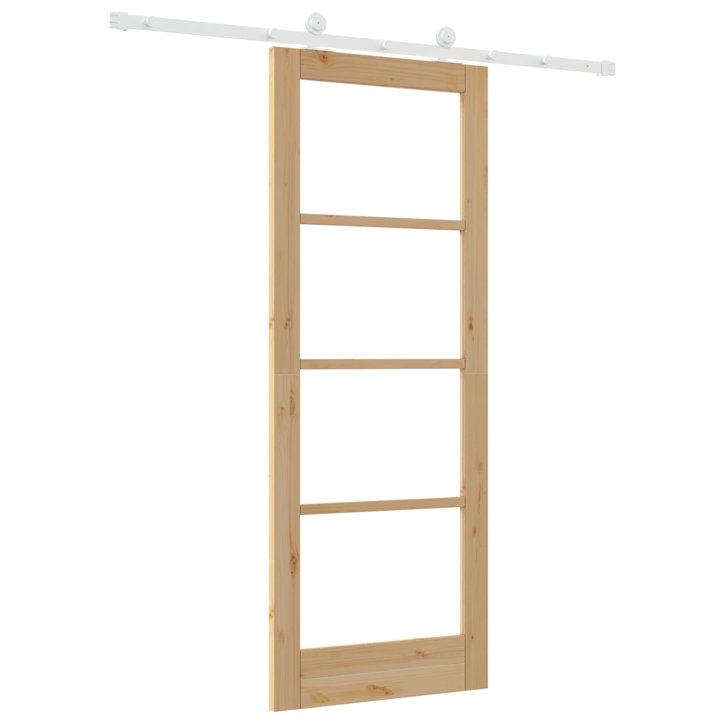 Sliding Door with Hardware Set 'ORKDAL'Solid Wood & Glass, vidaXL Interior Door with Glass 'ORKDAL'78x202x4 cm Solid Wood Pine