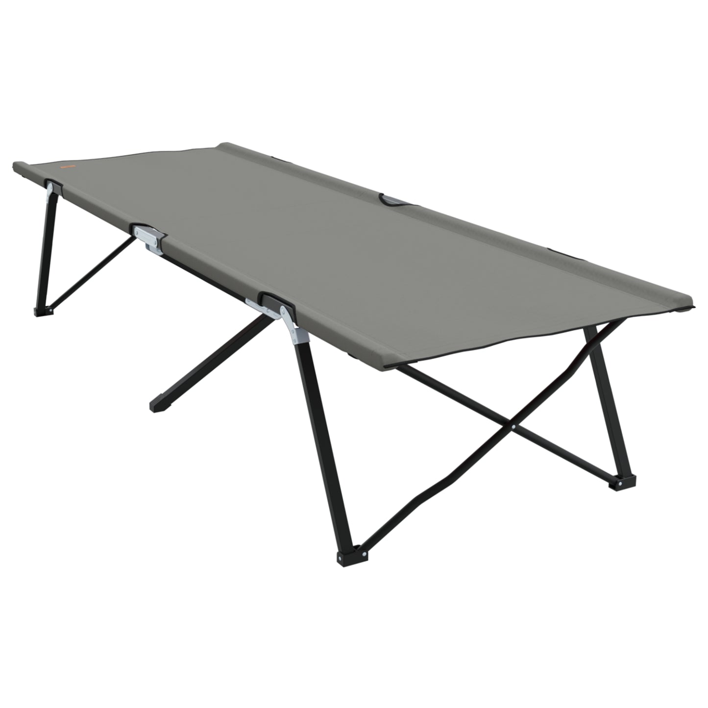 Folding Sun Beds with Carry Bags 2 pcs Grey 600D Oxford Fabric