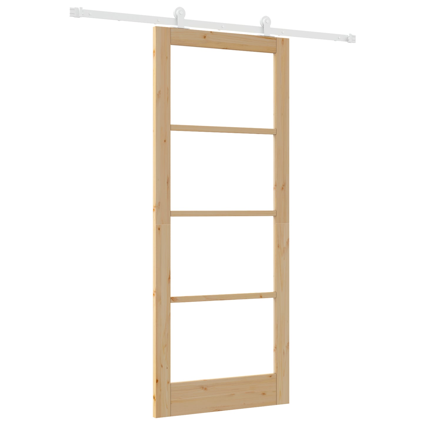 Sliding Door with Hardware Set 'ORKDAL'Solid Wood & Glass, vidaXL Interior Door with Glass 'ORKDAL'86x211x4 cm Solid Wood Pine