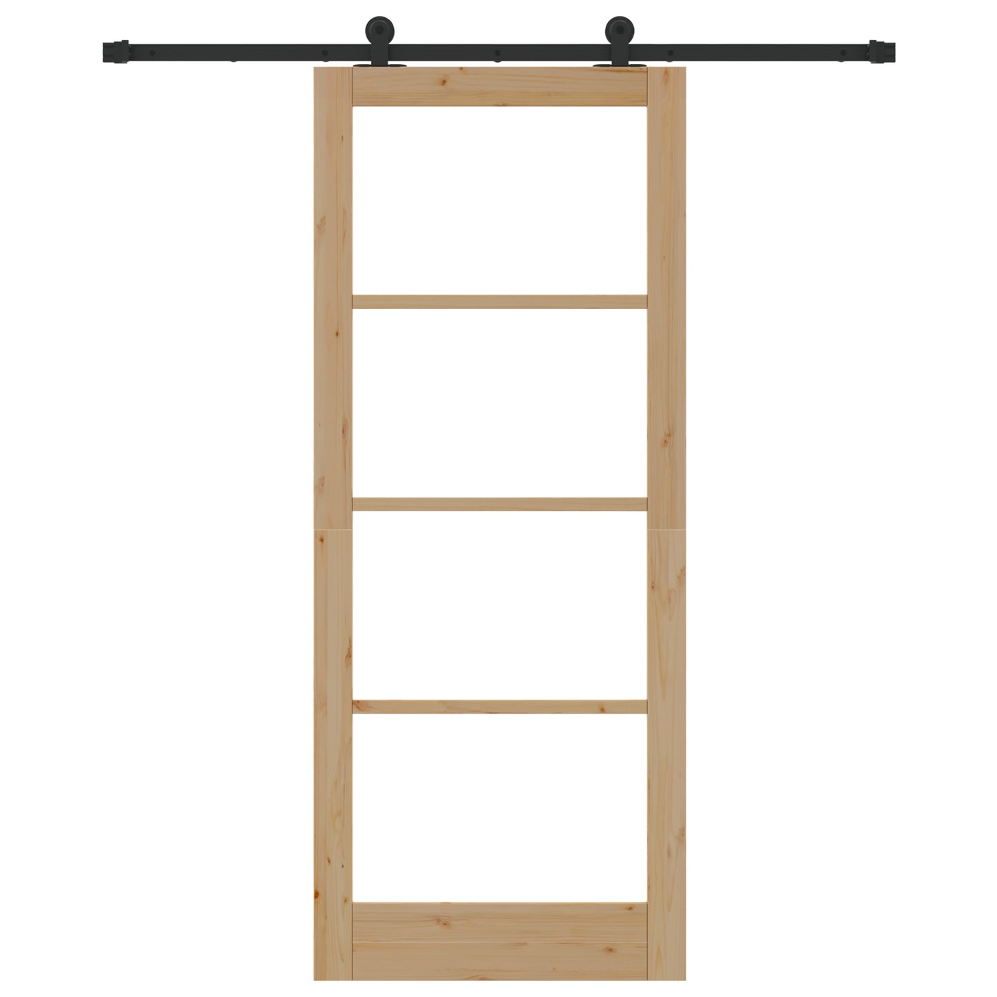 Sliding Door with Hardware Set 'ORKDAL'Solid Wood & Glass, vidaXL Interior Door with Glass 'ORKDAL'86x211x4 cm Solid Wood Pine
