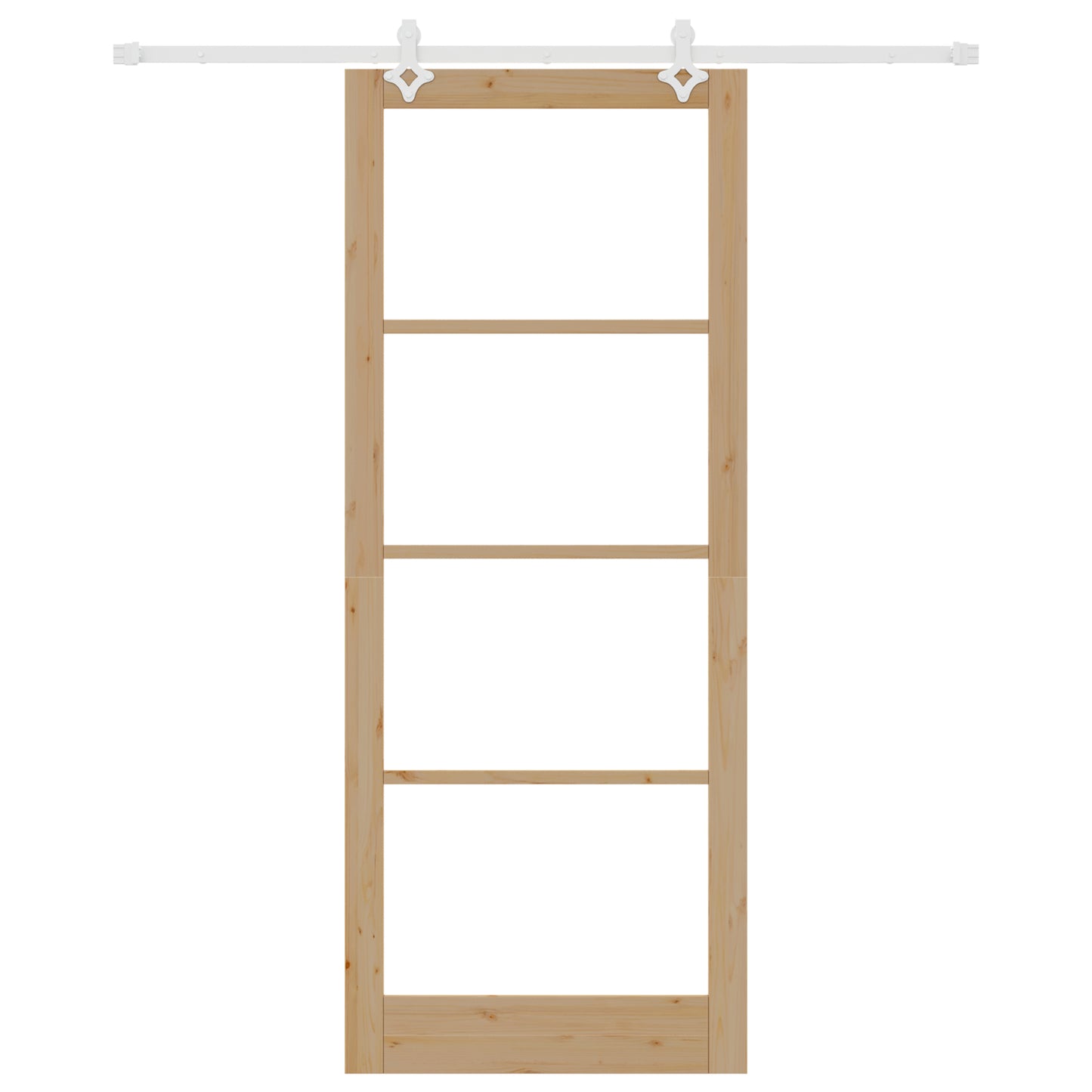 Sliding Door with Hardware Set 93x232 cm Solid Wood Pine, vidaXL Interior Door with Glass 'ORKDAL'93x232x4 cm Solid Wood Pine