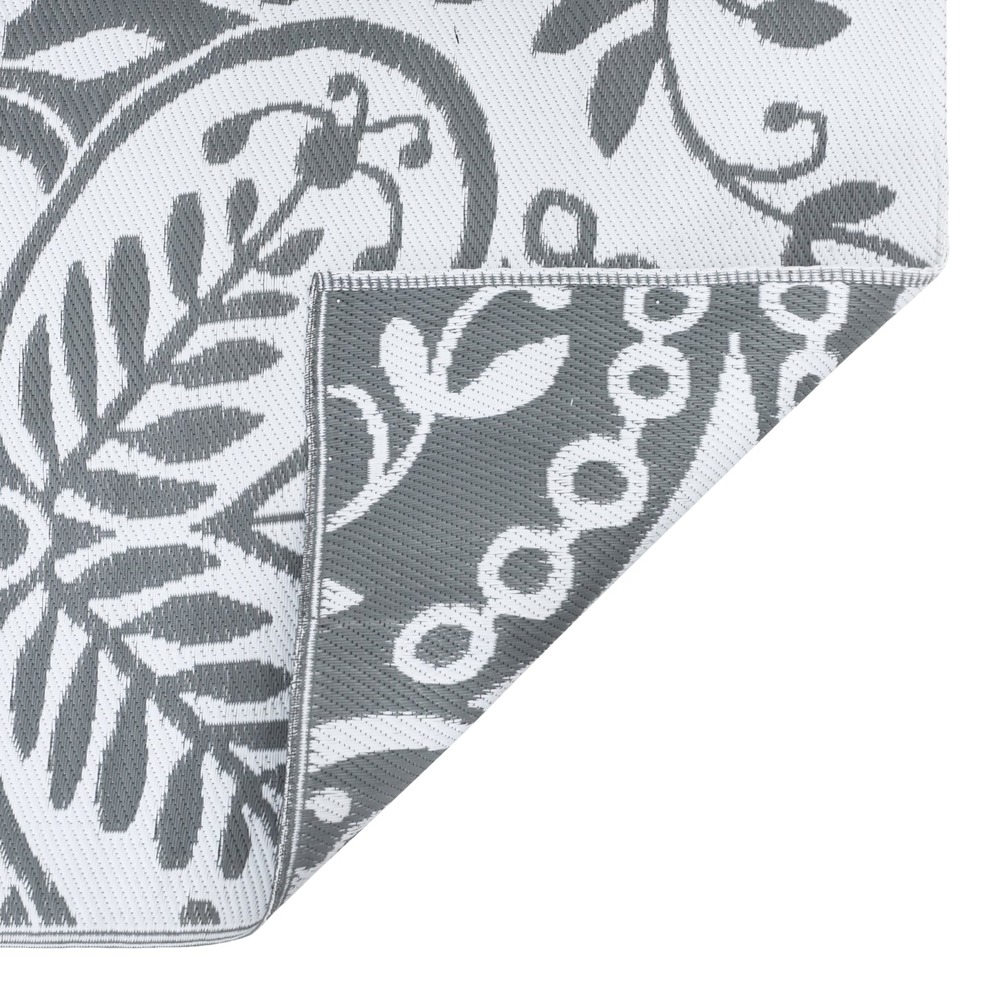 Outdoor Rug ARAKIL Light grey Polyester 300 x 400 cm Outdoor Rug