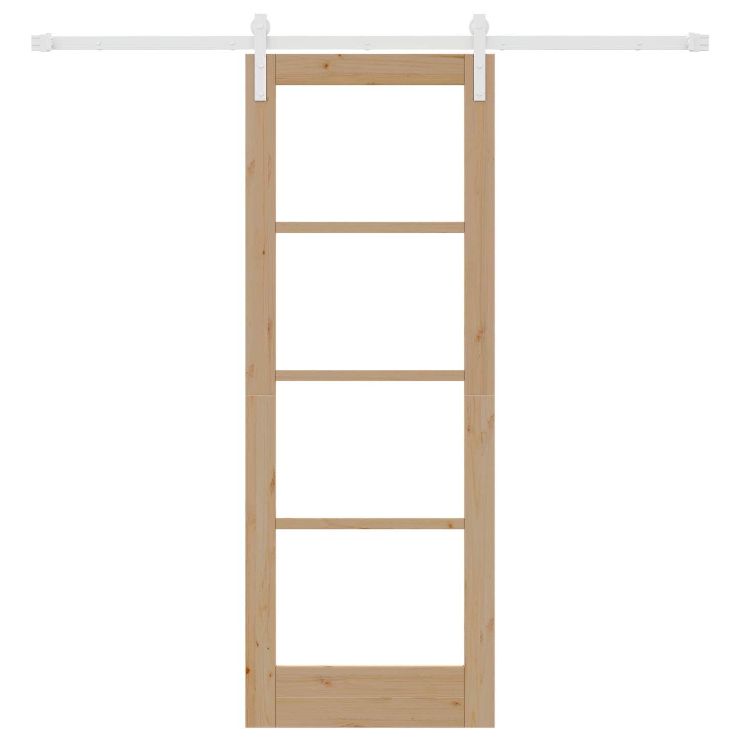 Sliding Door with Hardware Set 'ORKDAL'Solid Wood & Glass, vidaXL Interior Door with Glass 'ORKDAL'73.5x198.5x4 cm Solid Wood Pine