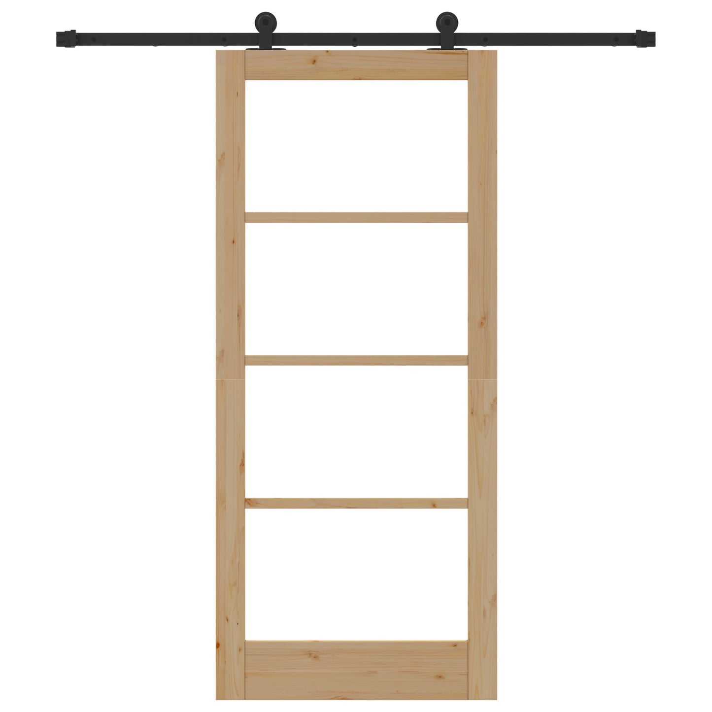 Sliding Door with Hardware Set 'ORKDAL'Solid Wood & Glass, vidaXL Interior Door with Glass 'ORKDAL'86x198.5x4 cm Solid Wood Pine