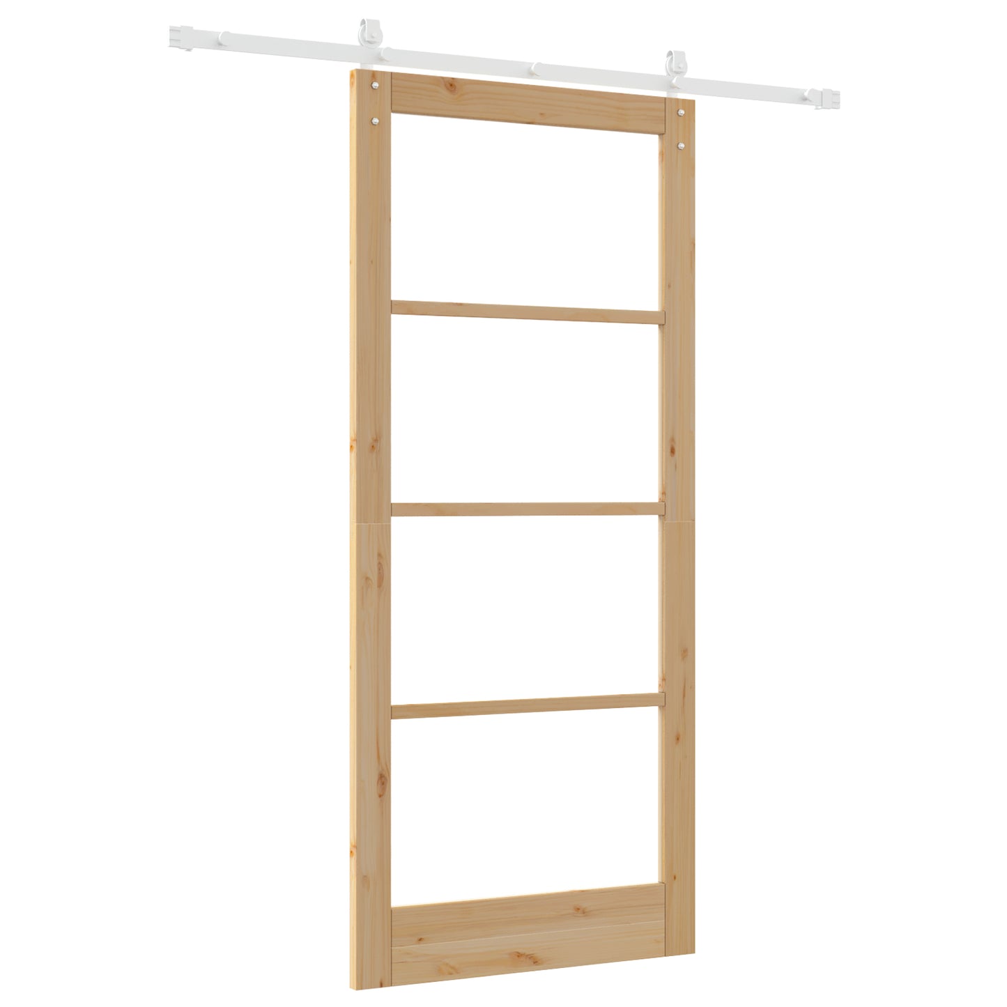 Sliding Door with Hardware Set 'ORKDAL'Solid Wood & Glass, vidaXL Interior Door with Glass 'ORKDAL'93x211x4 cm Solid Wood Pine