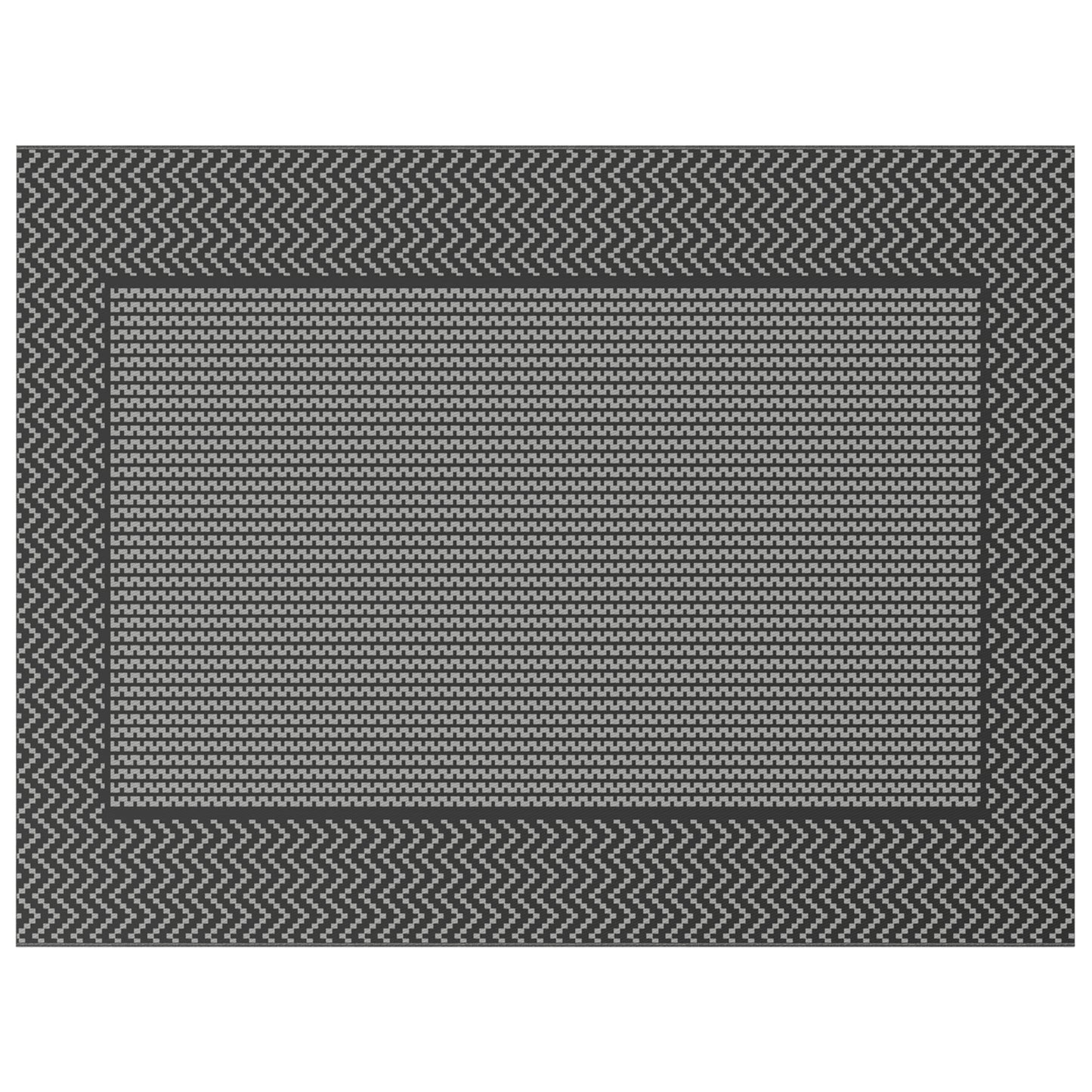 Outdoor Rug 'ARAKIL'Black and Grey 300x400 cm PP