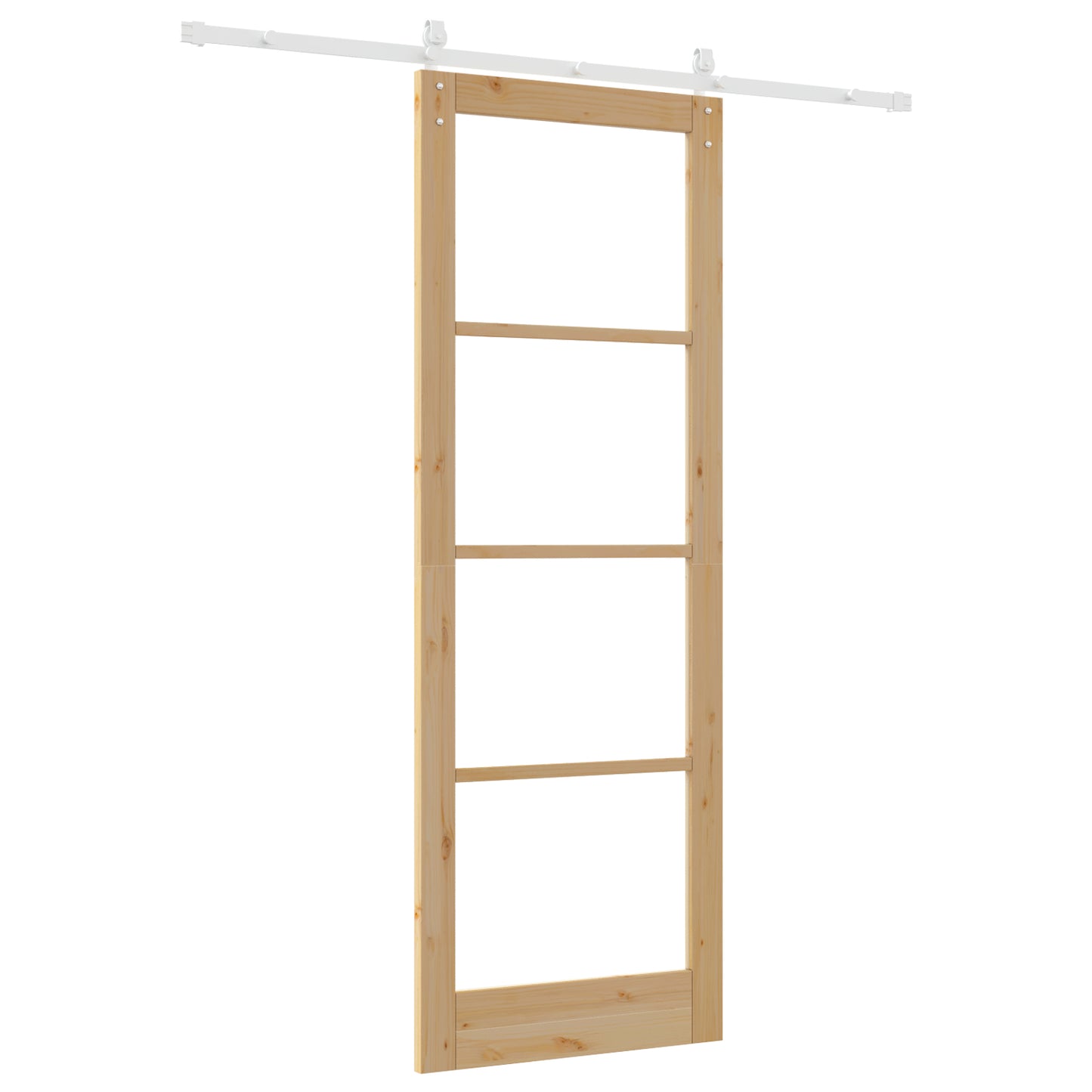 Sliding Door with Hardware Set 'ORKDAL'Solid Wood & Glass, vidaXL Interior Door with Glass 'ORKDAL'83x232x4 cm Solid Wood Pine