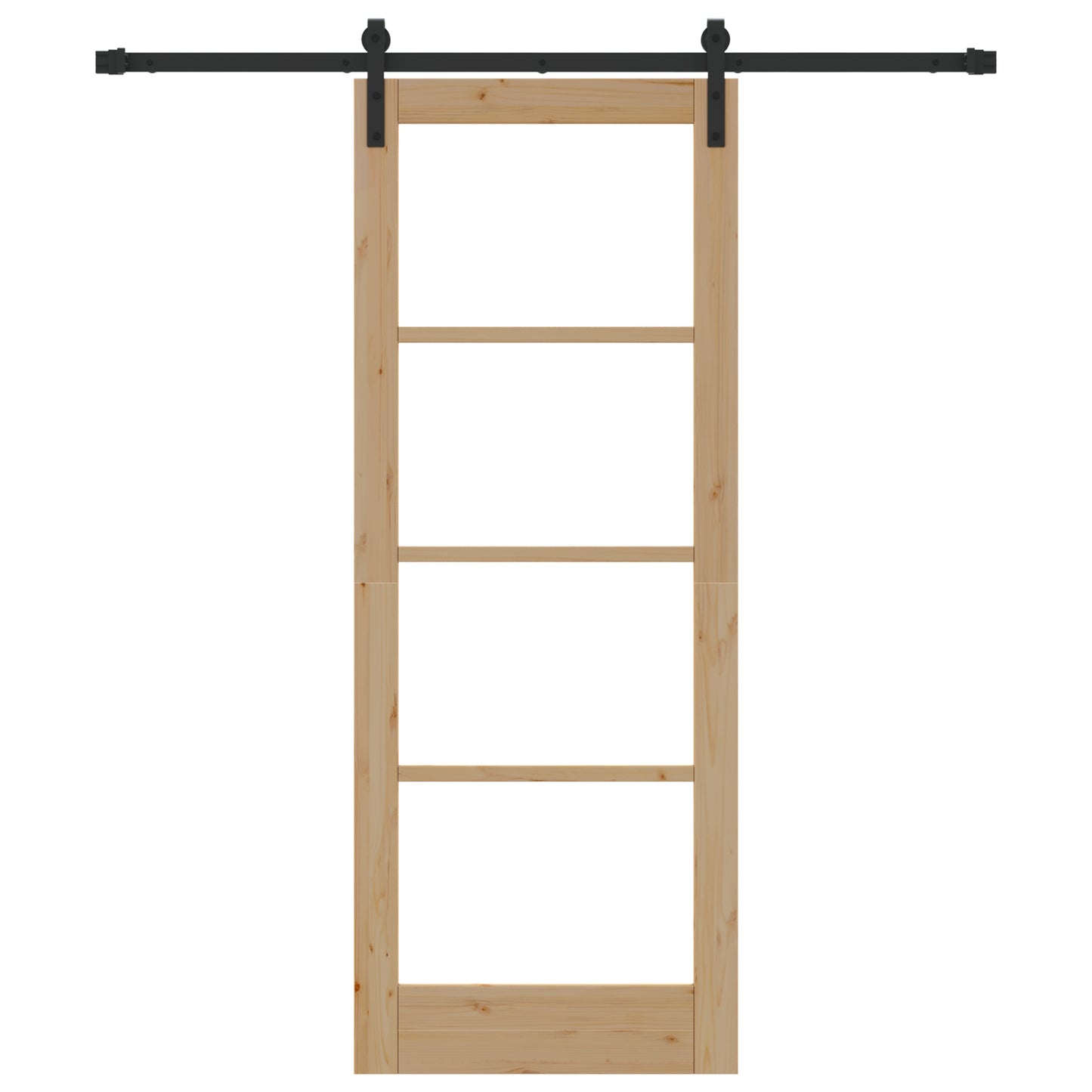 Sliding Door with Hardware Set "ORKDAL" Solid Wood & Glass, vidaXL Interior Door with Glass "ORKDAL" 78x202x4 cm Solid Wood Pine