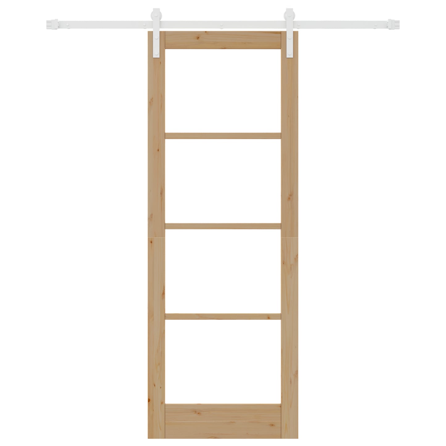 Sliding Door with Hardware Set 'ORKDAL'Solid Wood & Glass, vidaXL Interior Door with Glass 'ORKDAL'78x211x4 cm Solid Wood Pine