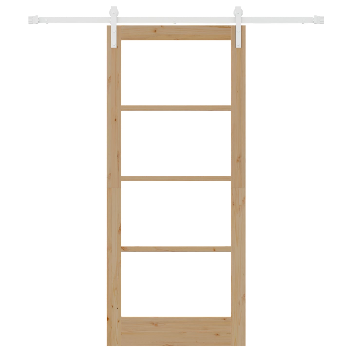 Sliding Door with Hardware Set 'ORKDAL'Solid Wood & Glass, vidaXL Interior Door with Glass 'ORKDAL'86x198,5x4 cm Solid Wood Pine