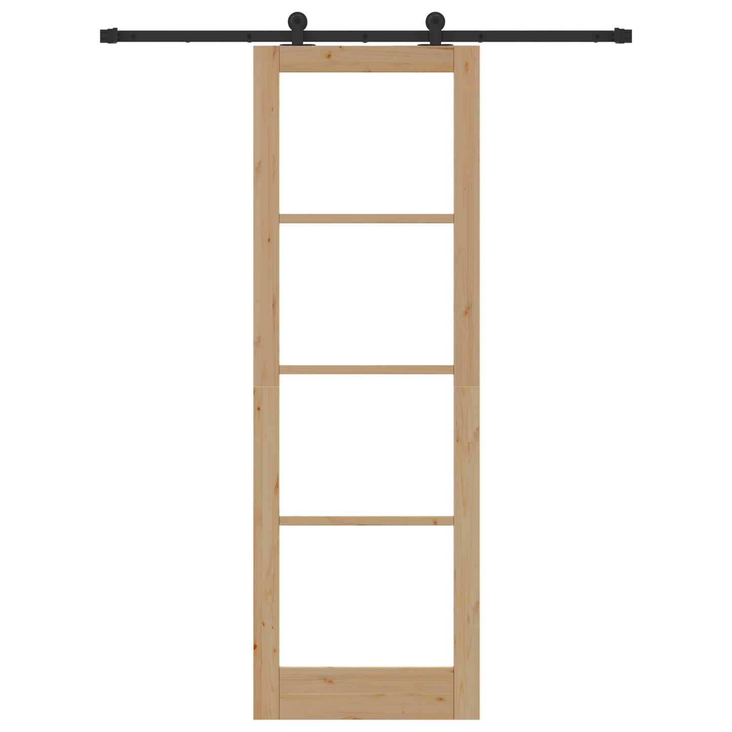 Sliding Door with Hardware Set 'ORKDAL'Solid Wood & Glass, vidaXL Interior Door with Glass 'ORKDAL'78x232x4 cm Solid Wood Pine