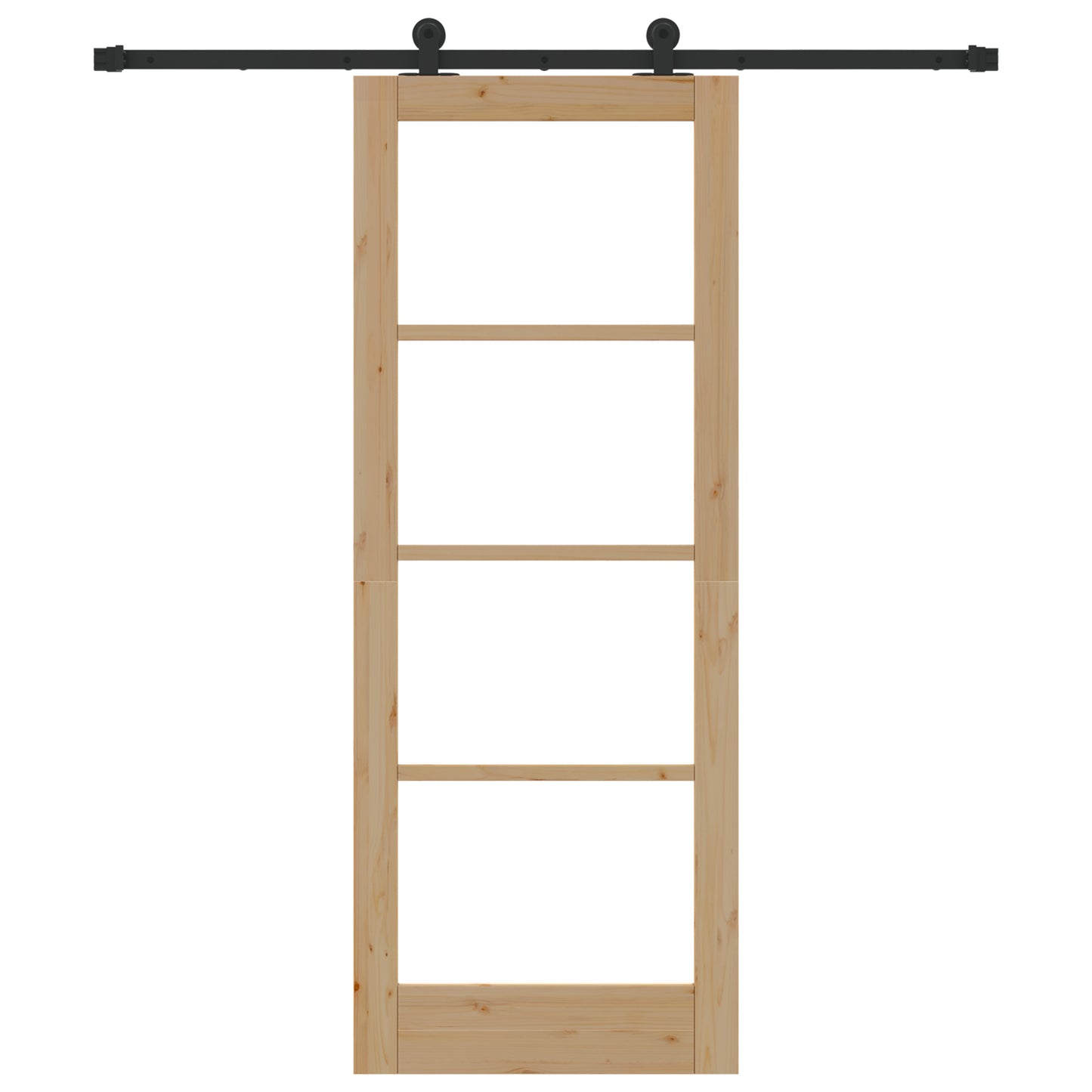 Sliding Door with Hardware Set 'ORKDAL'Solid Wood & Glass, vidaXL Interior Door with Glass 'ORKDAL'78x202x4 cm Solid Wood Pine