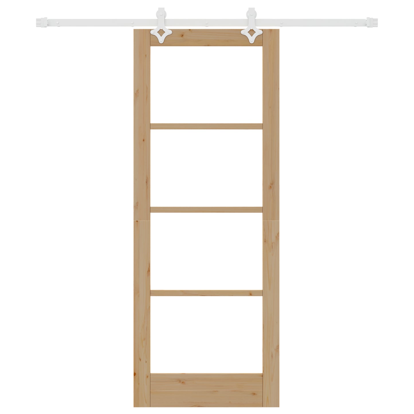 Sliding Door with Hardware Set 78x202 cm Solid Wood Pine, vidaXL Interior Door with Glass 'ORKDAL'78x202x4 cm Solid Wood Pine