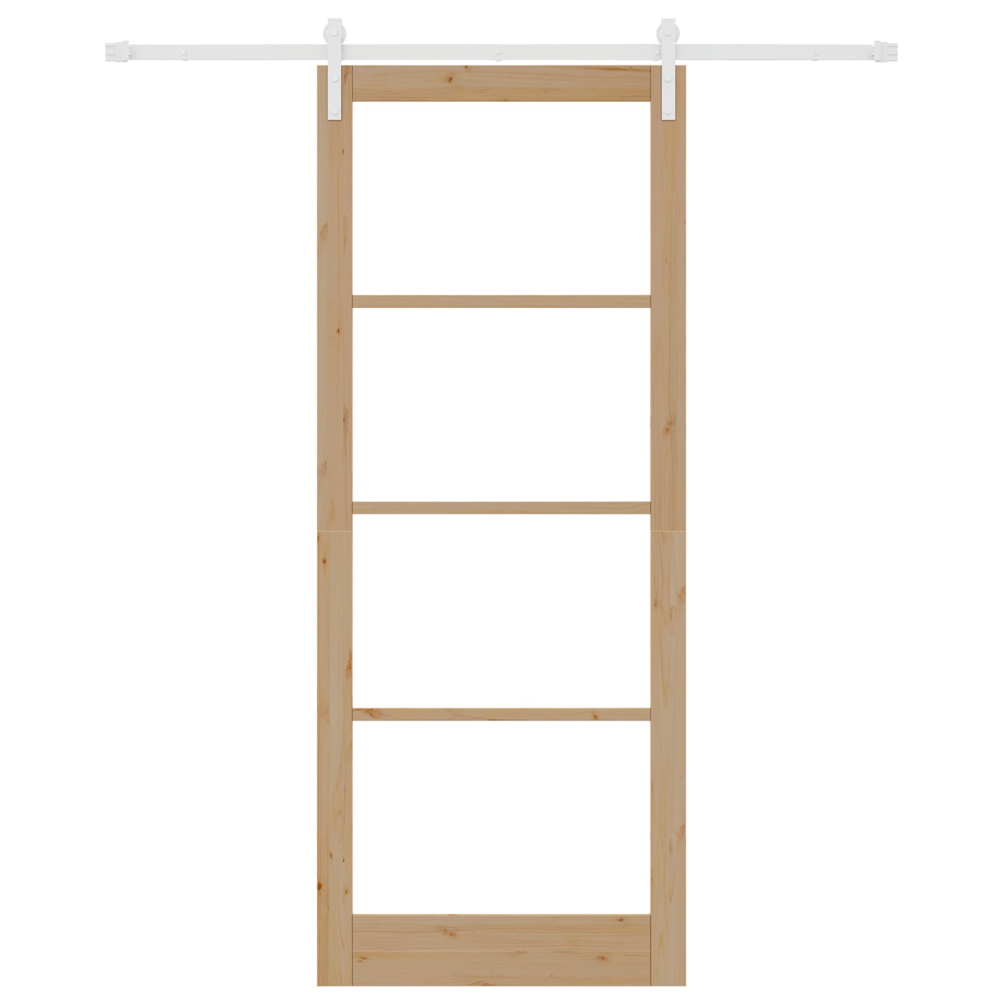 Sliding Door with Hardware Set "ORKDAL" Solid Wood & Glass, vidaXL Interior Door with Glass "ORKDAL" 93x232x4 cm Solid Wood Pine