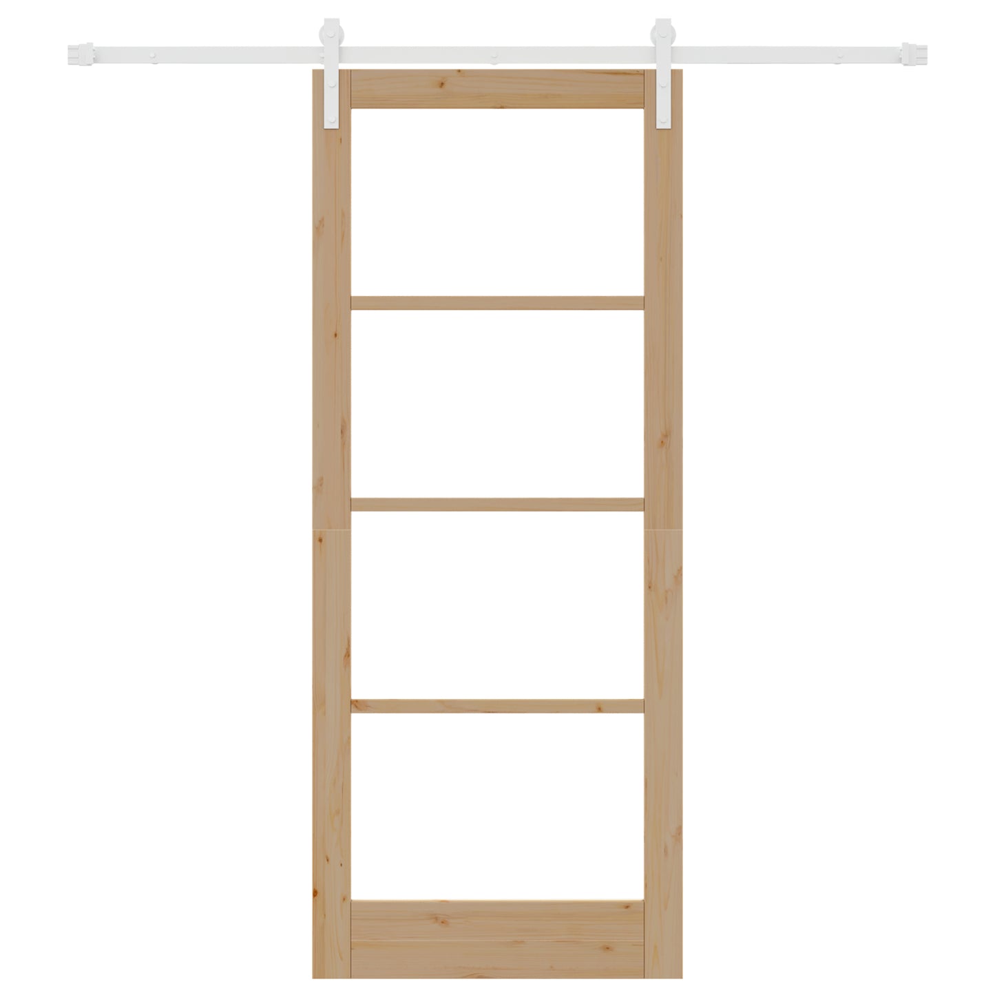 Sliding Door with Hardware Set 'ORKDAL'Solid Wood & Glass, vidaXL Interior Door with Glass 'ORKDAL'86x211x4 cm Solid Wood Pine
