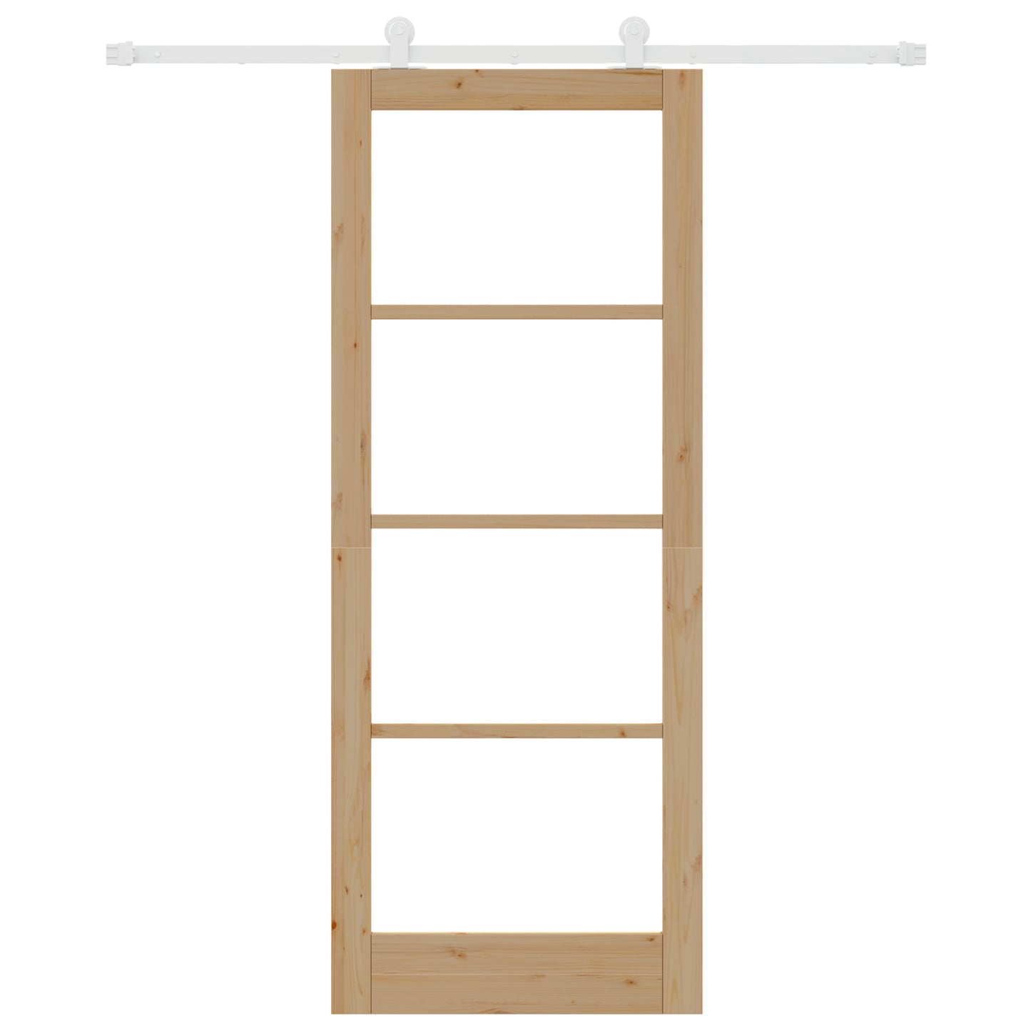 Sliding Door with Hardware Set 'ORKDAL'Solid Wood & Glass, vidaXL Interior Door with Glass 'ORKDAL'83x211x4 cm Solid Wood Pine