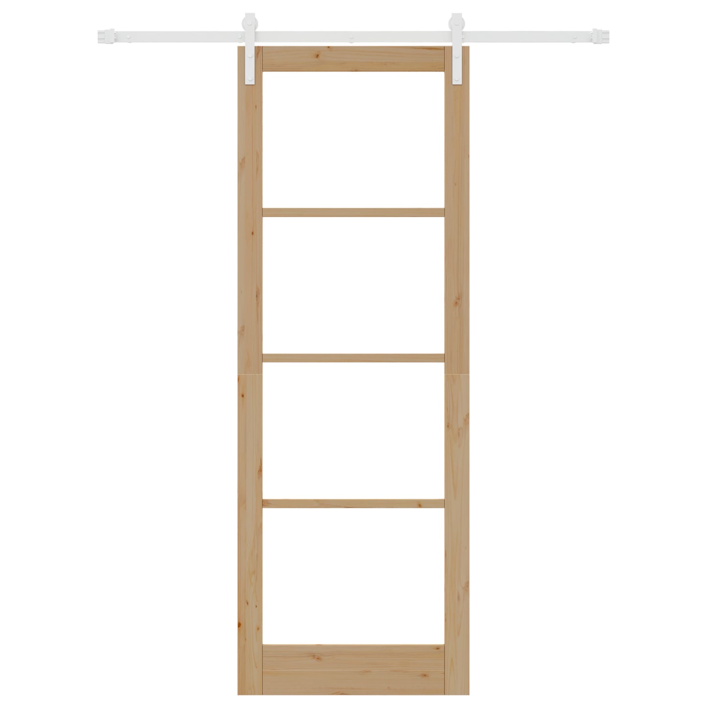 Sliding Door with Hardware Set "ORKDAL" Solid Wood & Glass, vidaXL Interior Door with Glass "ORKDAL" 83x232x4 cm Solid Wood Pine