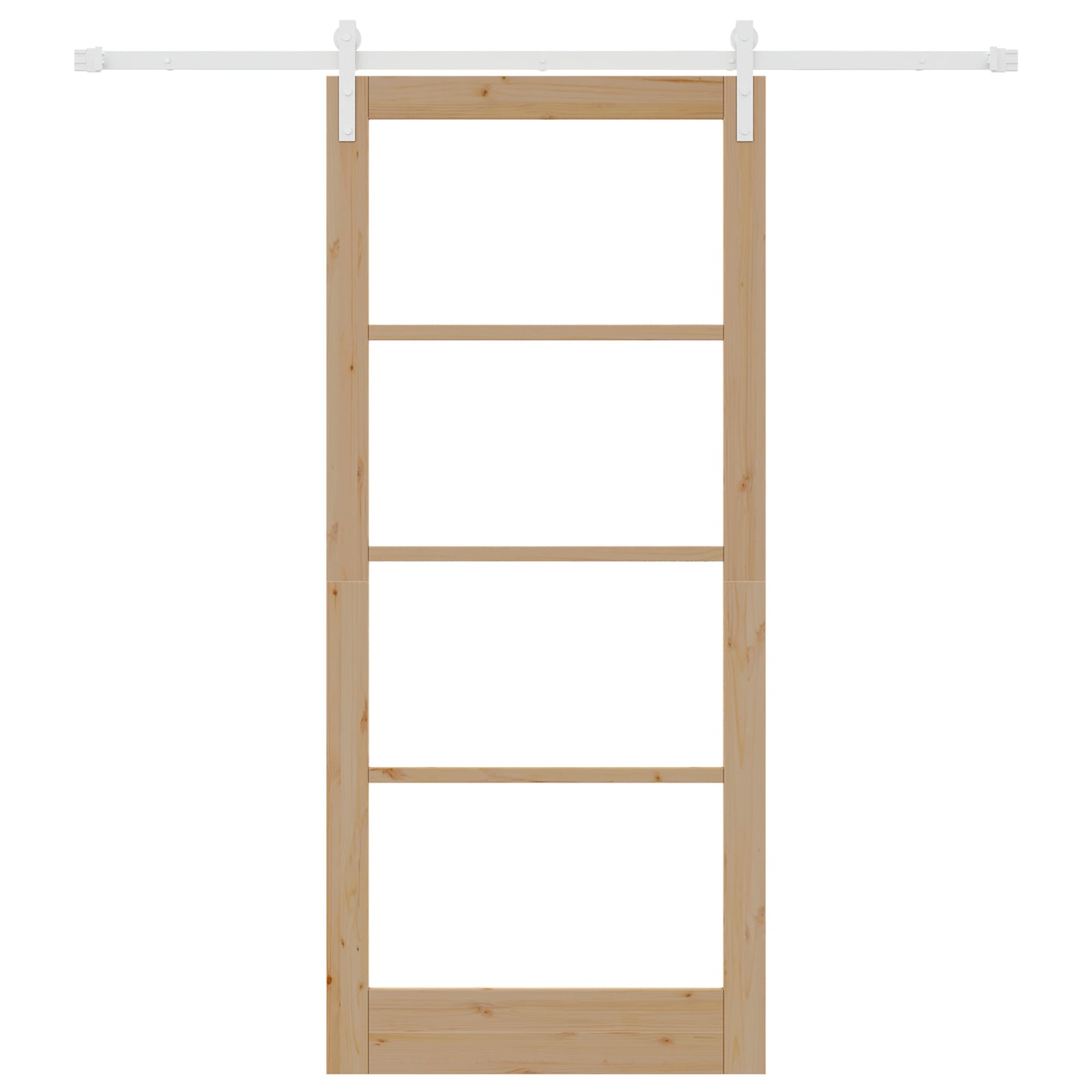 Sliding Door with Hardware Set "ORKDAL" Solid Wood & Glass, vidaXL Interior Door with Glass "ORKDAL" 93x211x4 cm Solid Wood Pine