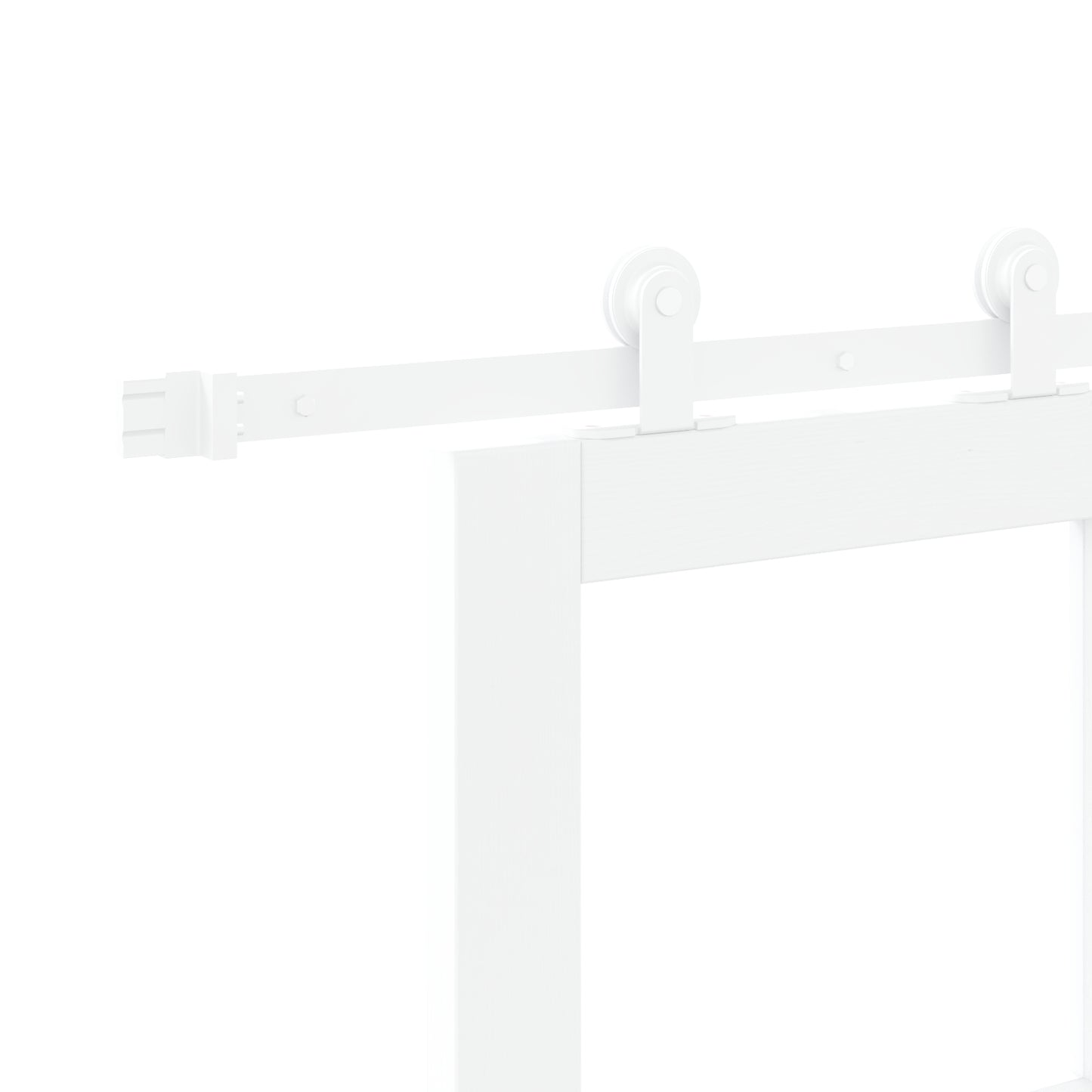 Sliding Door with Hardware Set 'ORKDAL'White Solid Wood & Glass, vidaXL Interior Door with Glass 'ORKDAL'White 61x198,5x4 cm