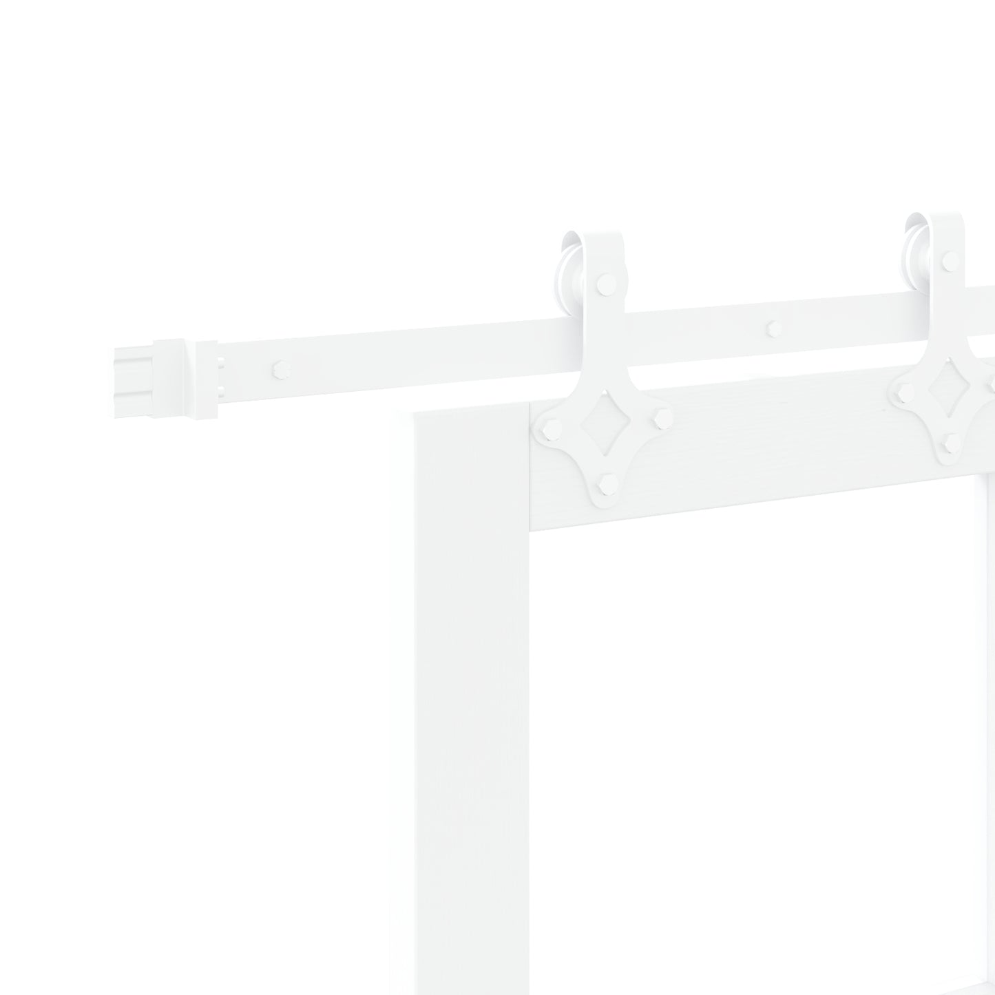 Sliding Door with Hardware Set White 61x198.5 cm Solid Wood Pine, vidaXL Interior Door with Glass 'ORKDAL'White 61x198.5x4 cm