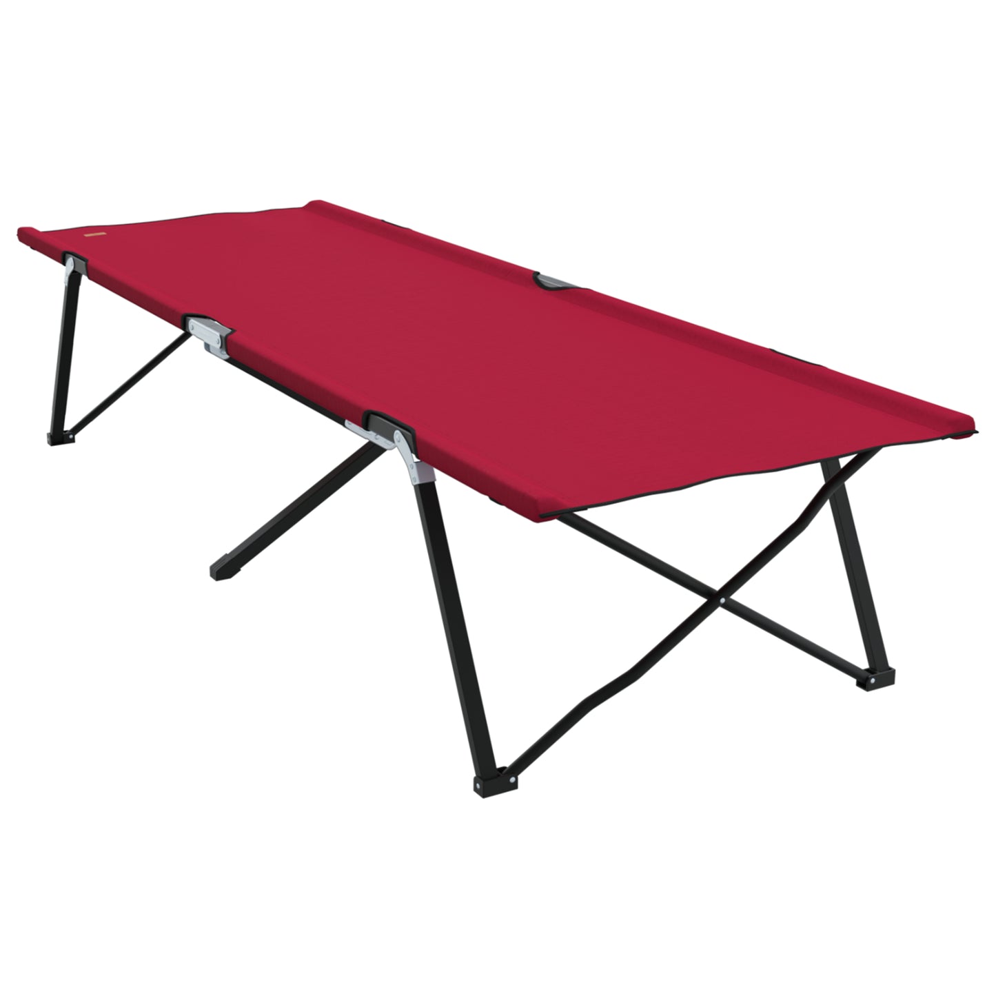 Folding Sun Bed with Carry Bag Red 600D Oxford Fabric