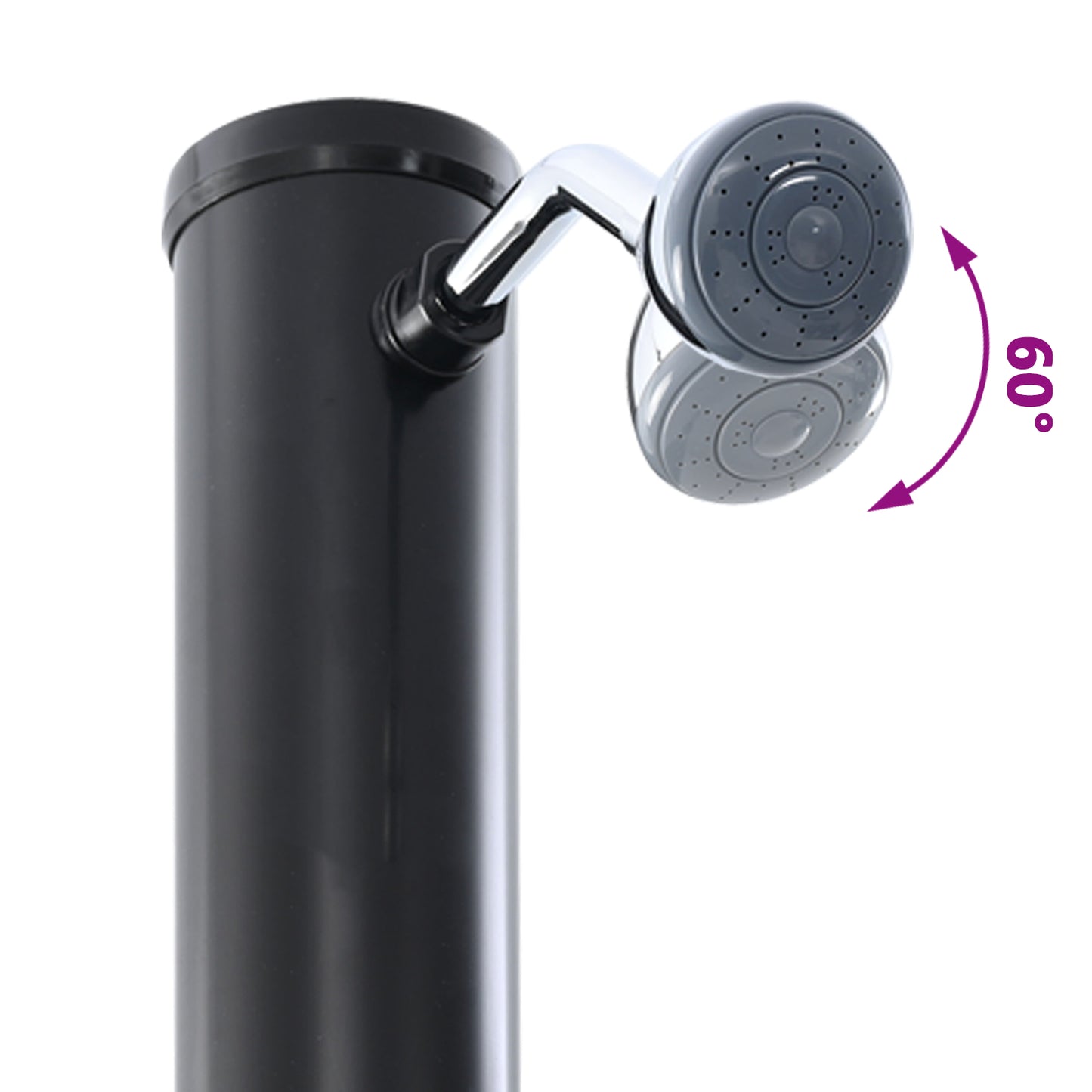 Outdoor Solar Shower 217 cm 20 L