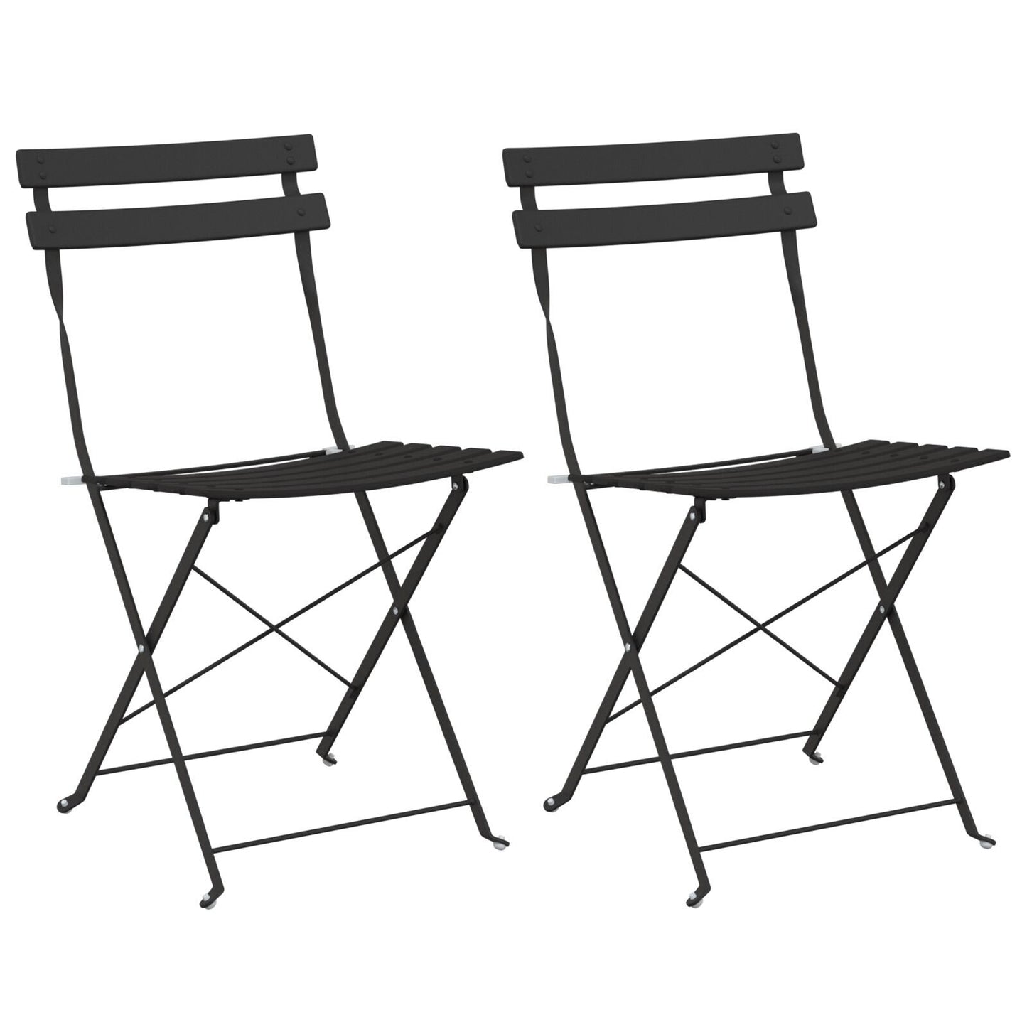 Outdoor Chairs Anthracite Metal Standard Foldable