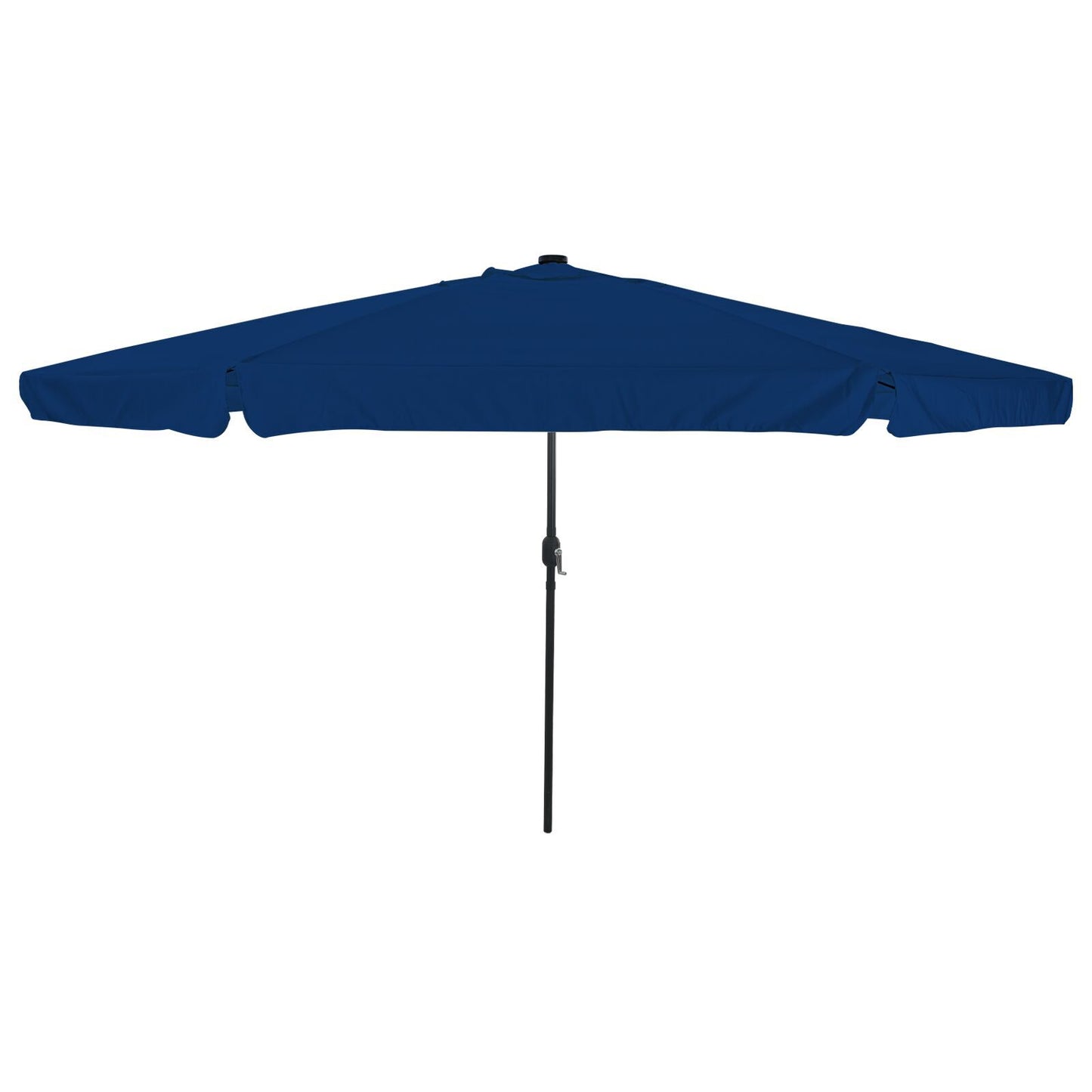Garden Parasol with LED Lights Ø395x245 cm Azure Blue