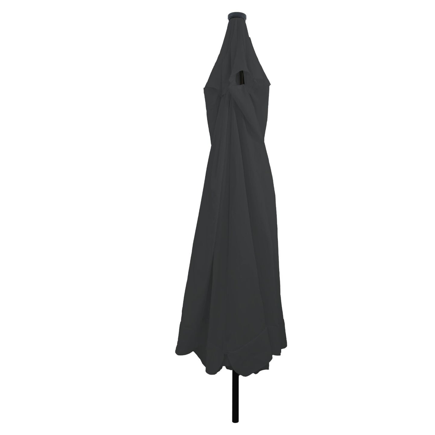 Garden Parasol with LED Lights ø395x245 cm Anthracite