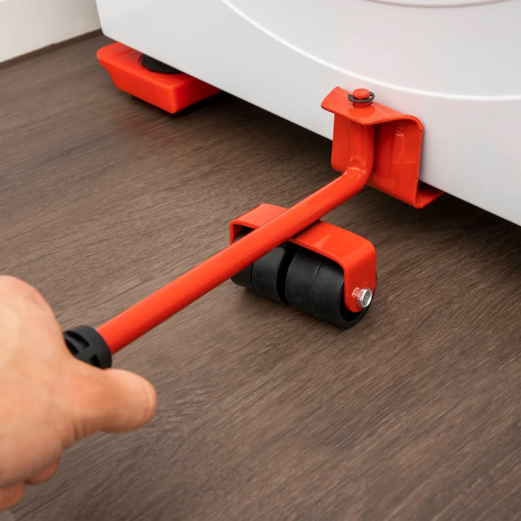 Furniture Transport Wheel Set Red and Black