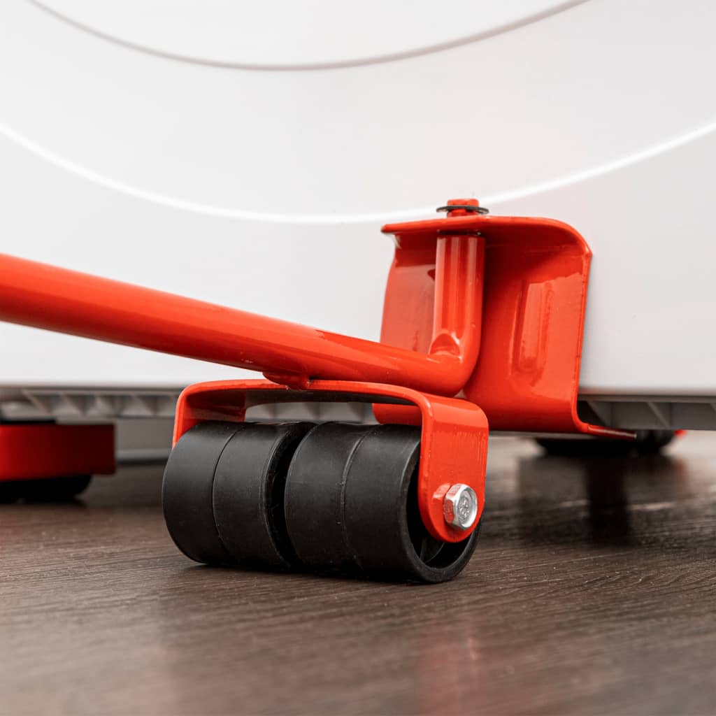 Furniture Transport Wheel Set Red and Black