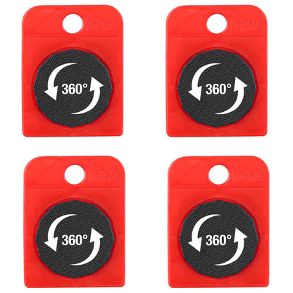 Furniture Transport Wheel Set Red and Black