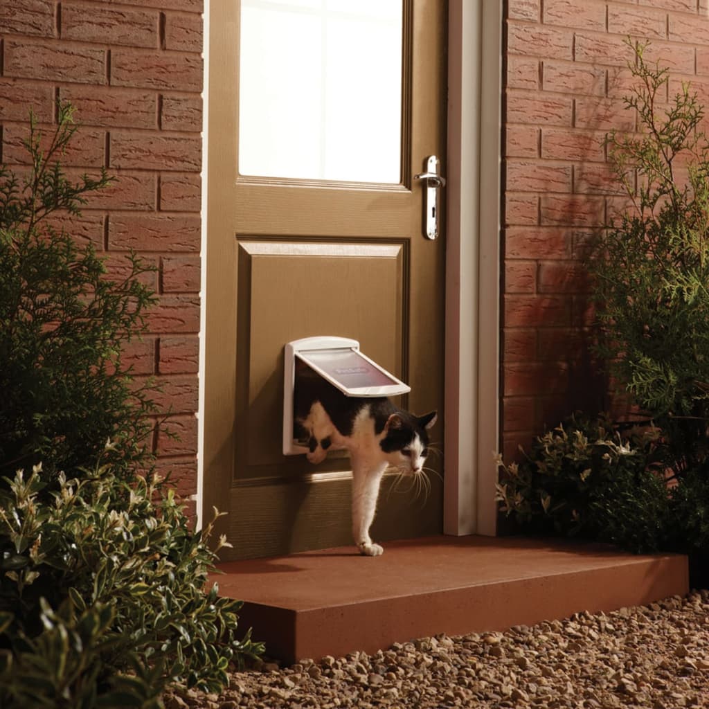 2-Way Pet Door 715 Small 17.8x15.2 cm White