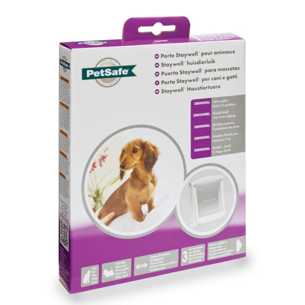 2-Way Pet Door 715 Small 17.8x15.2 cm White