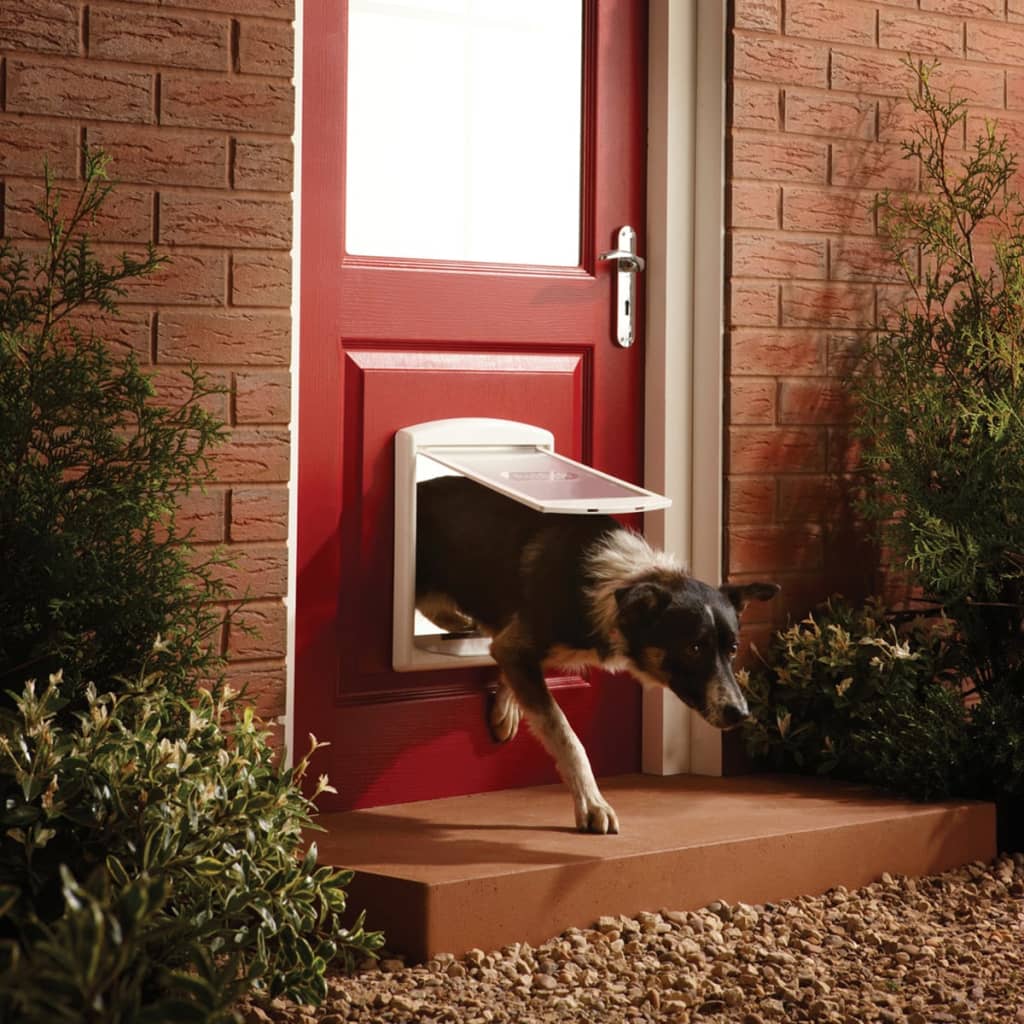 2-Way Pet Door 740 Medium 26.7x22.8 cm White
