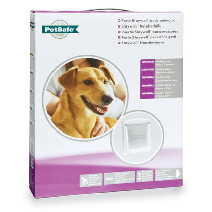 2-Way Pet Door 740 Medium 26.7x22.8 cm White