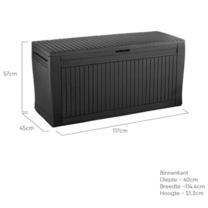 Outdoor Storage Box Comfy 270L Anthracite