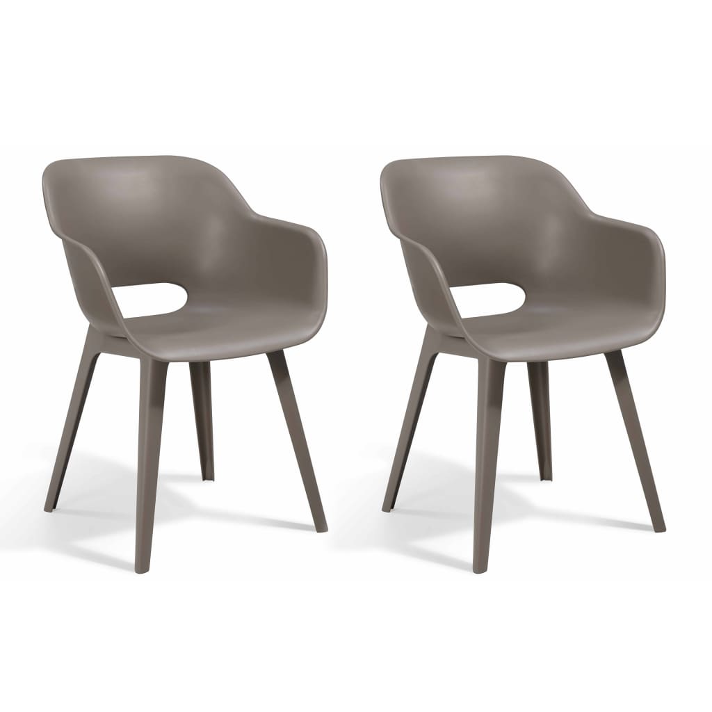 Outdoor Chairs Akola 2 pcs Cappuccino