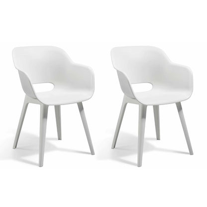 Outdoor Chairs Akola 2 pcs White