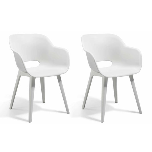 Outdoor Chairs Akola 2 pcs White